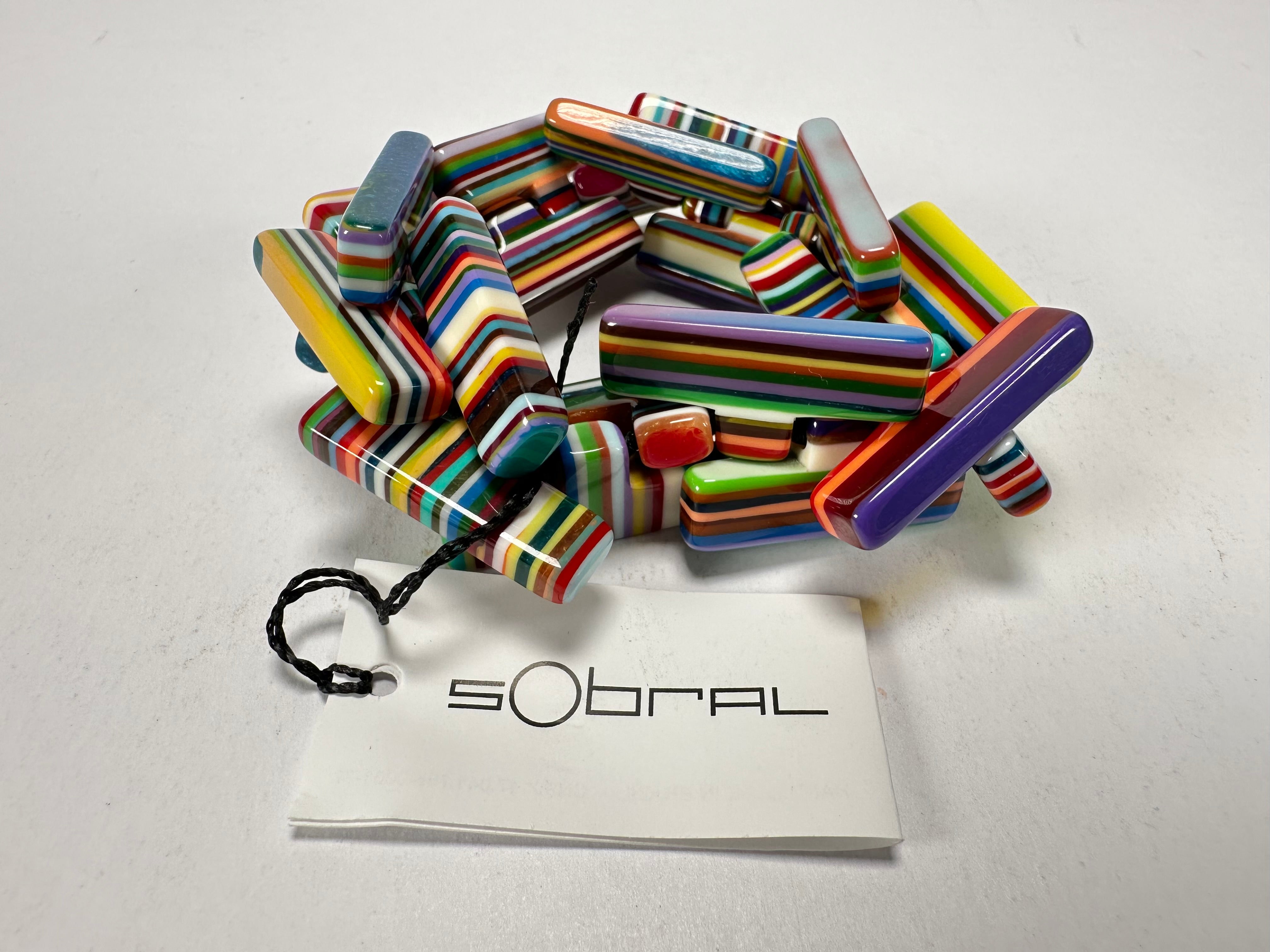 Sobral - Pop Art "1WJP" Elasticated Resin Bracelet ( 003882 )