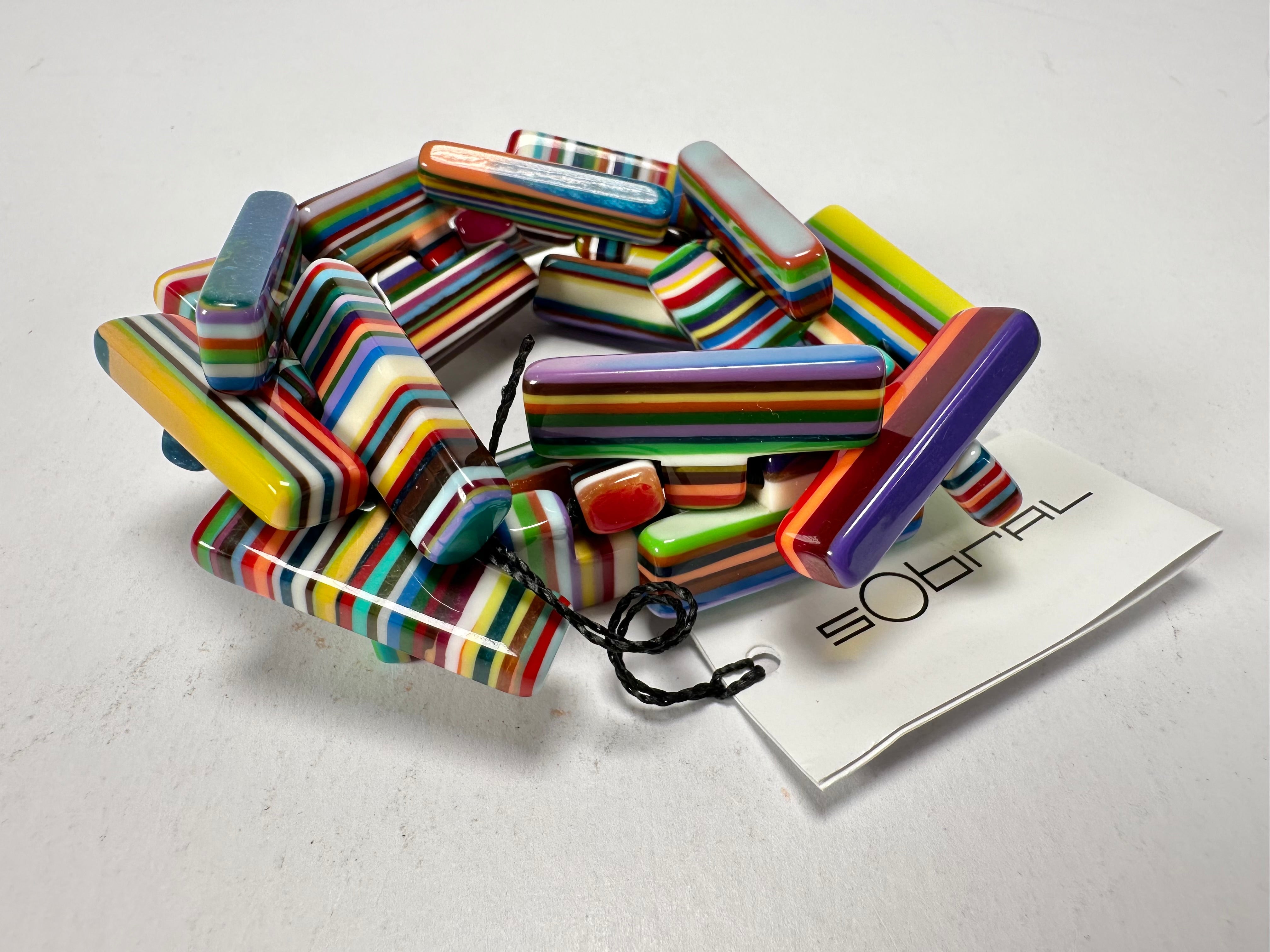 Sobral - Pop Art "1WJP" Elasticated Resin Bracelet ( 003882 )