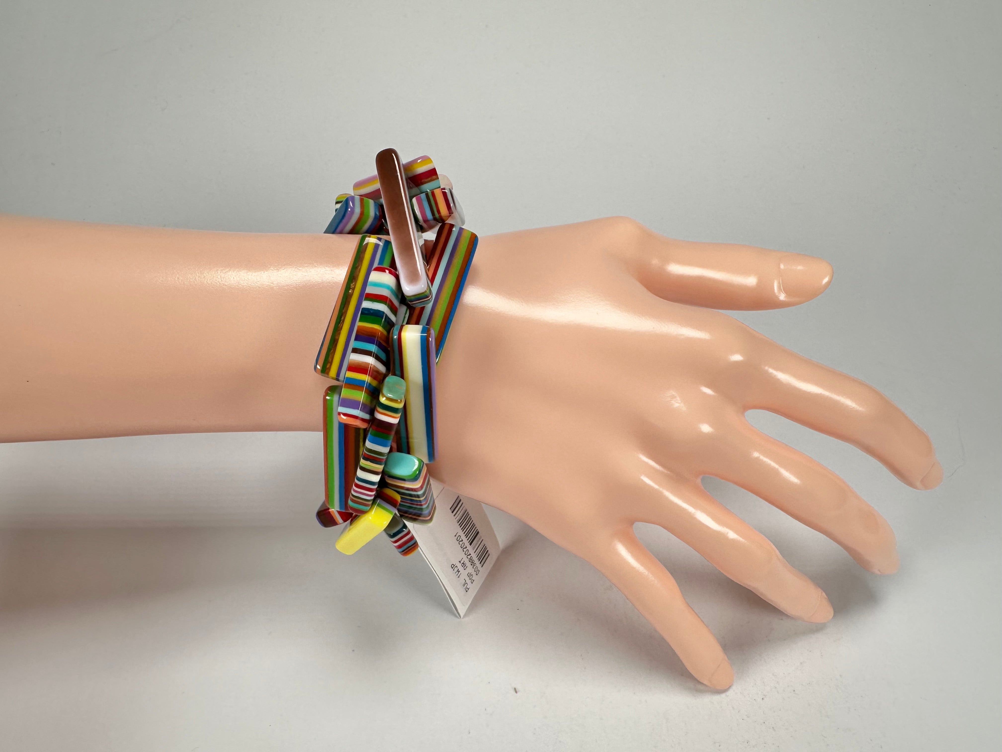 Sobral - Pop Art "1WJP" Elasticated Resin Bracelet ( 003882 )