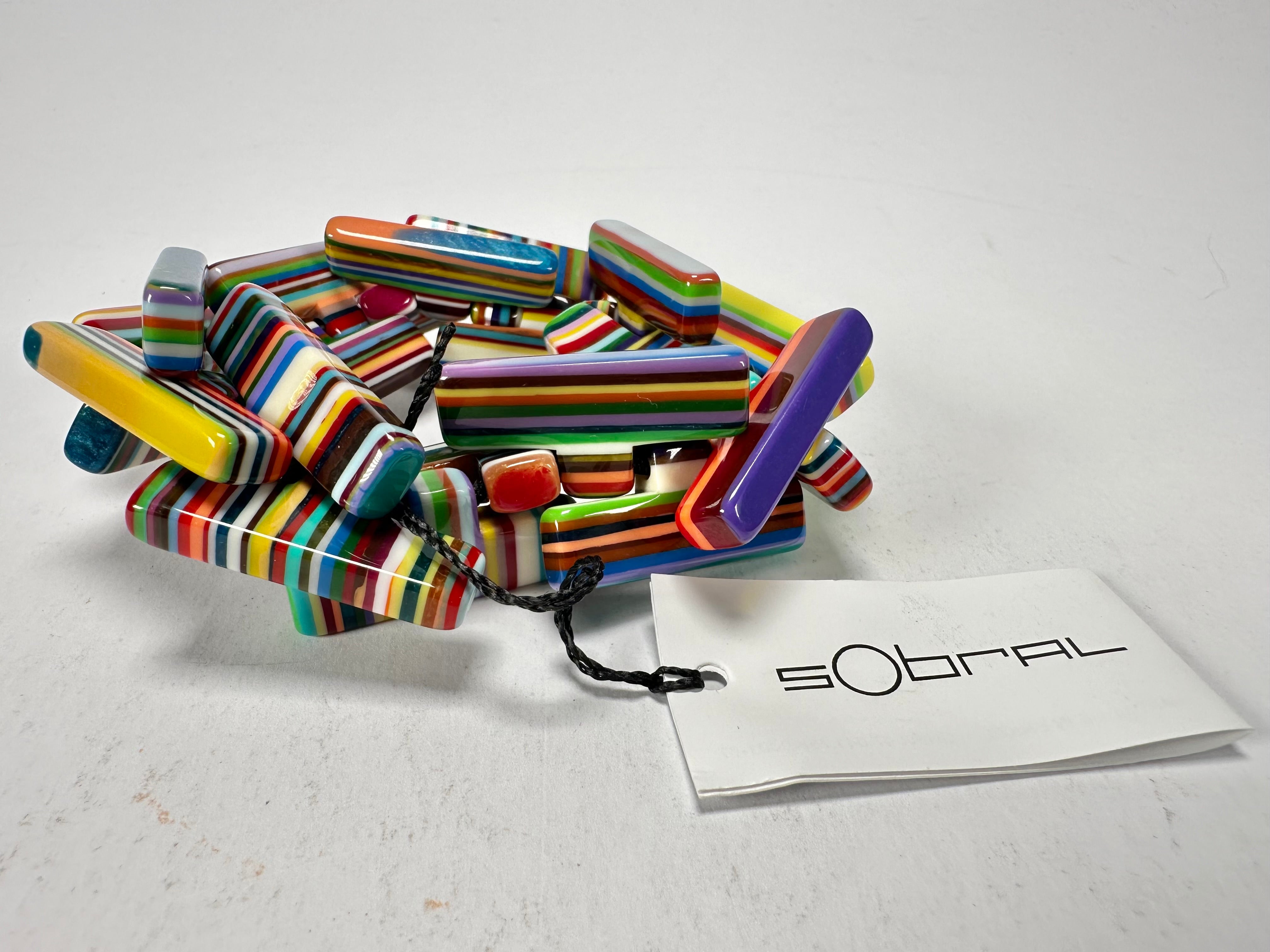 Sobral - Pop Art "1WJP" Elasticated Resin Bracelet ( 003882 )