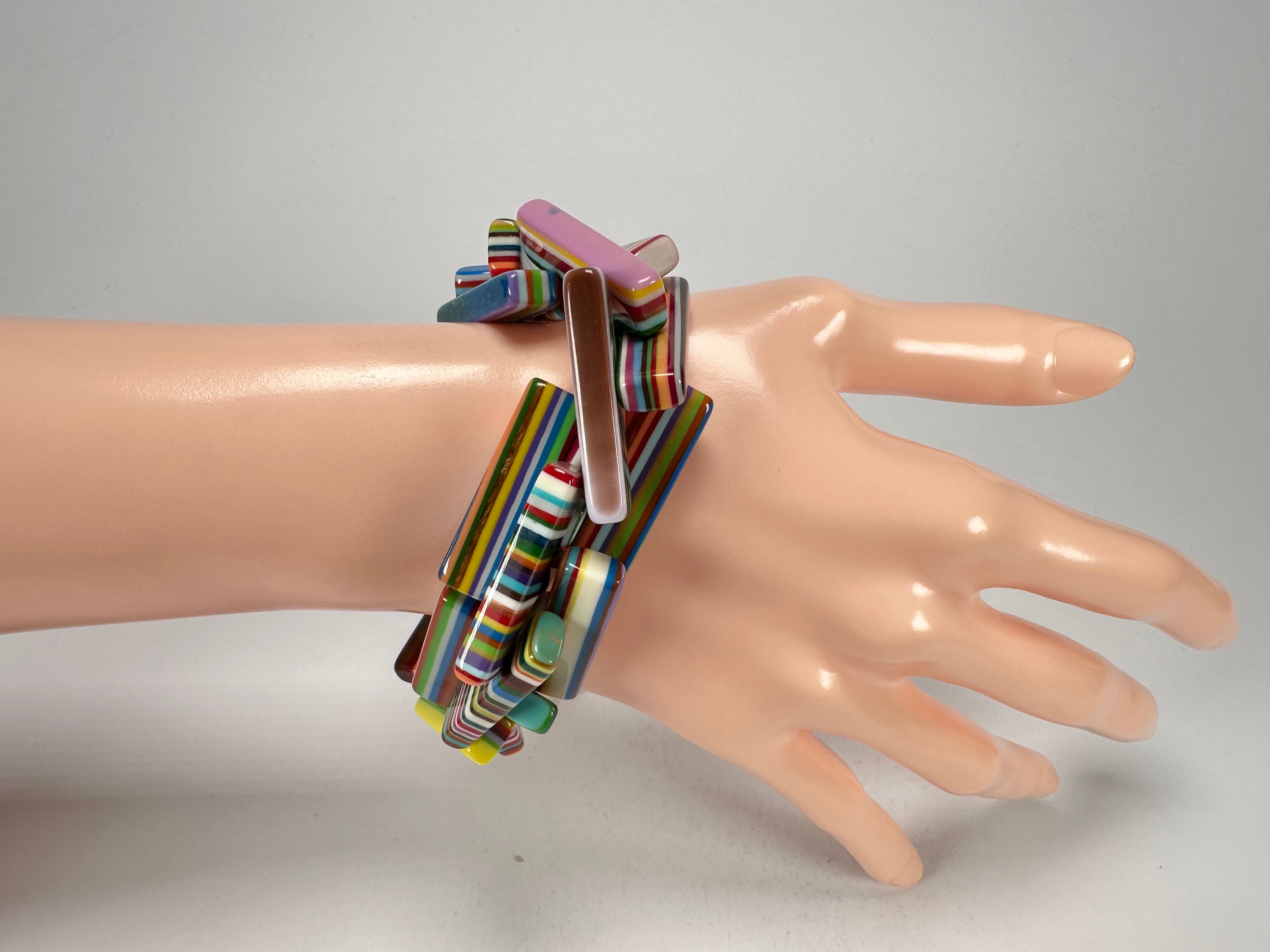 Sobral - Pop Art "1WJP" Elasticated Resin Bracelet ( 003882 )