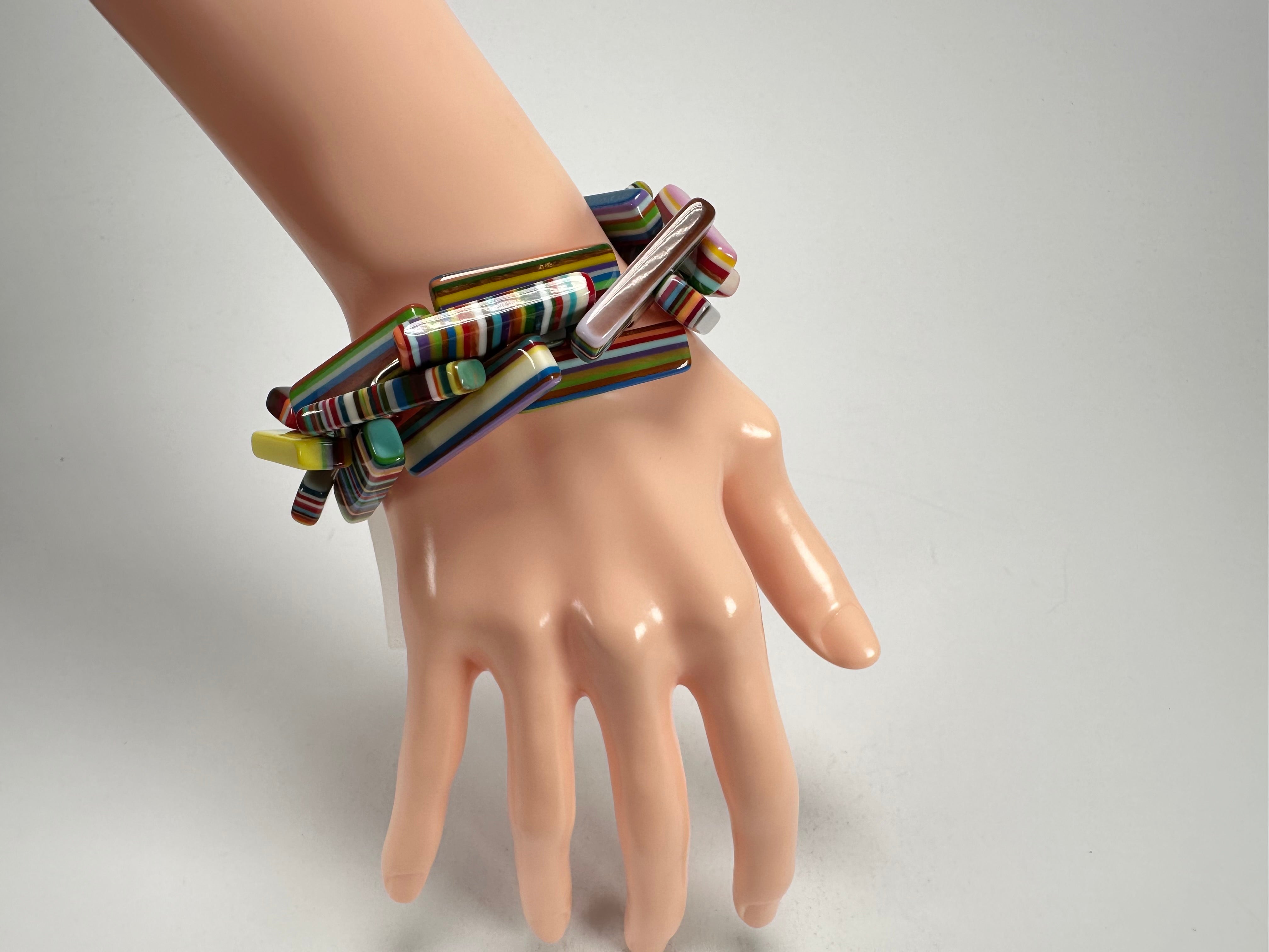 Sobral - Pop Art "1WJP" Elasticated Resin Bracelet ( 003882 )