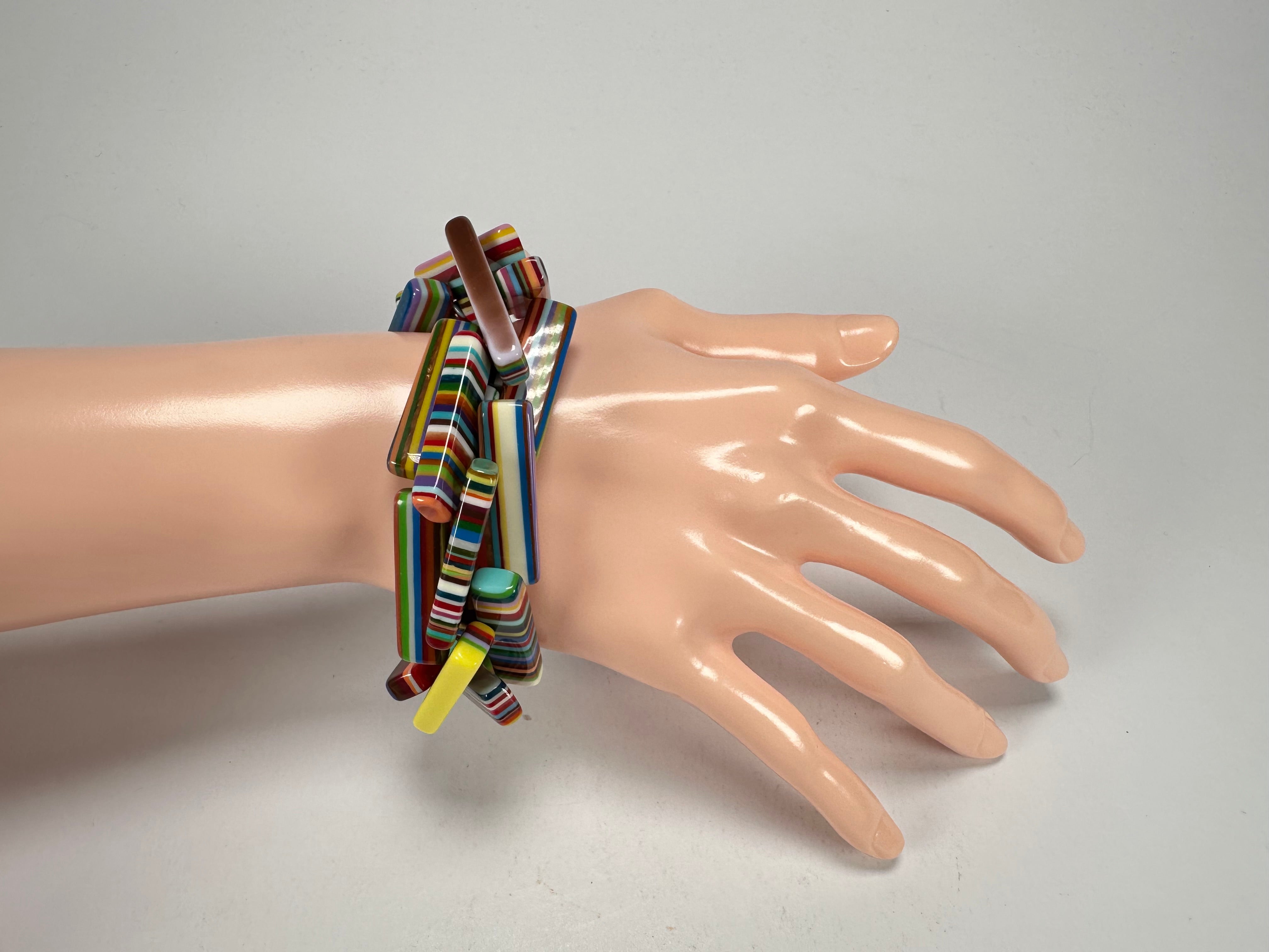 Sobral - Pop Art "1WJP" Elasticated Resin Bracelet ( 003882 )