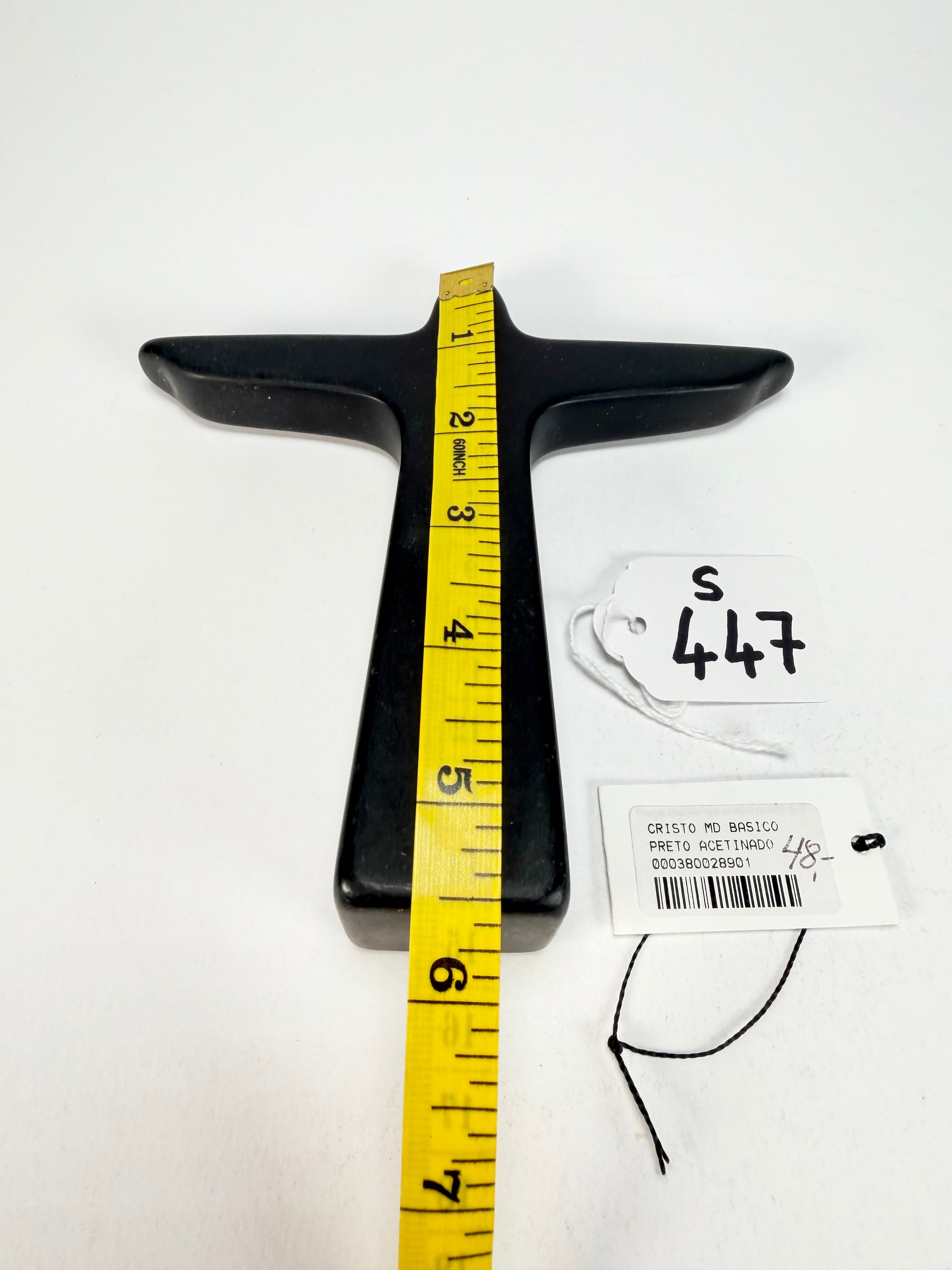 Sobral - Landmark "Cristo" Black Medium 14cm Statue Ornament ( 000380 )