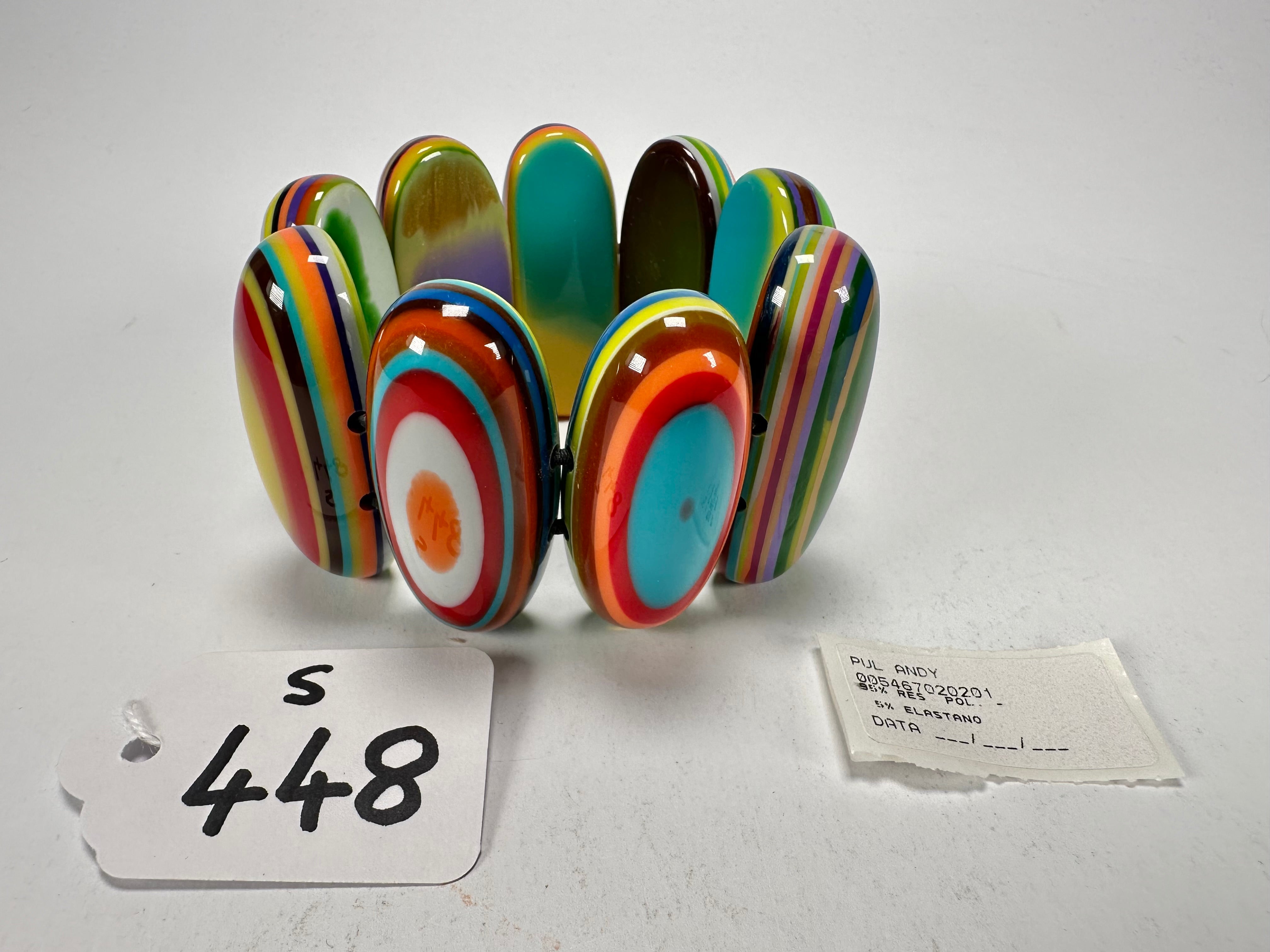 Sobral - Pop Art "Andy" Elasticated Resin Bracelet ( 005467 )
