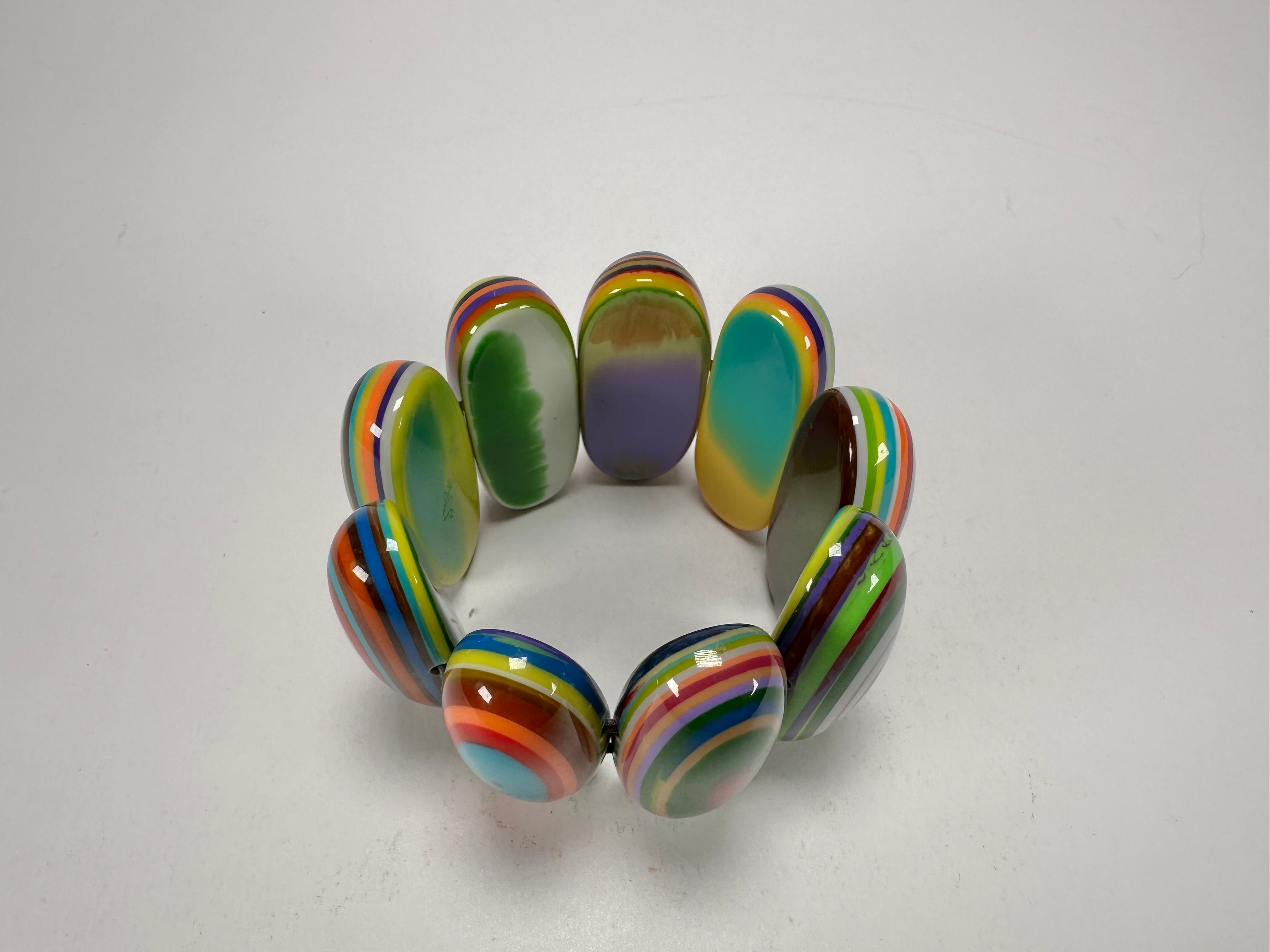 Sobral - Pop Art "Andy" Elasticated Resin Bracelet ( 005467 )