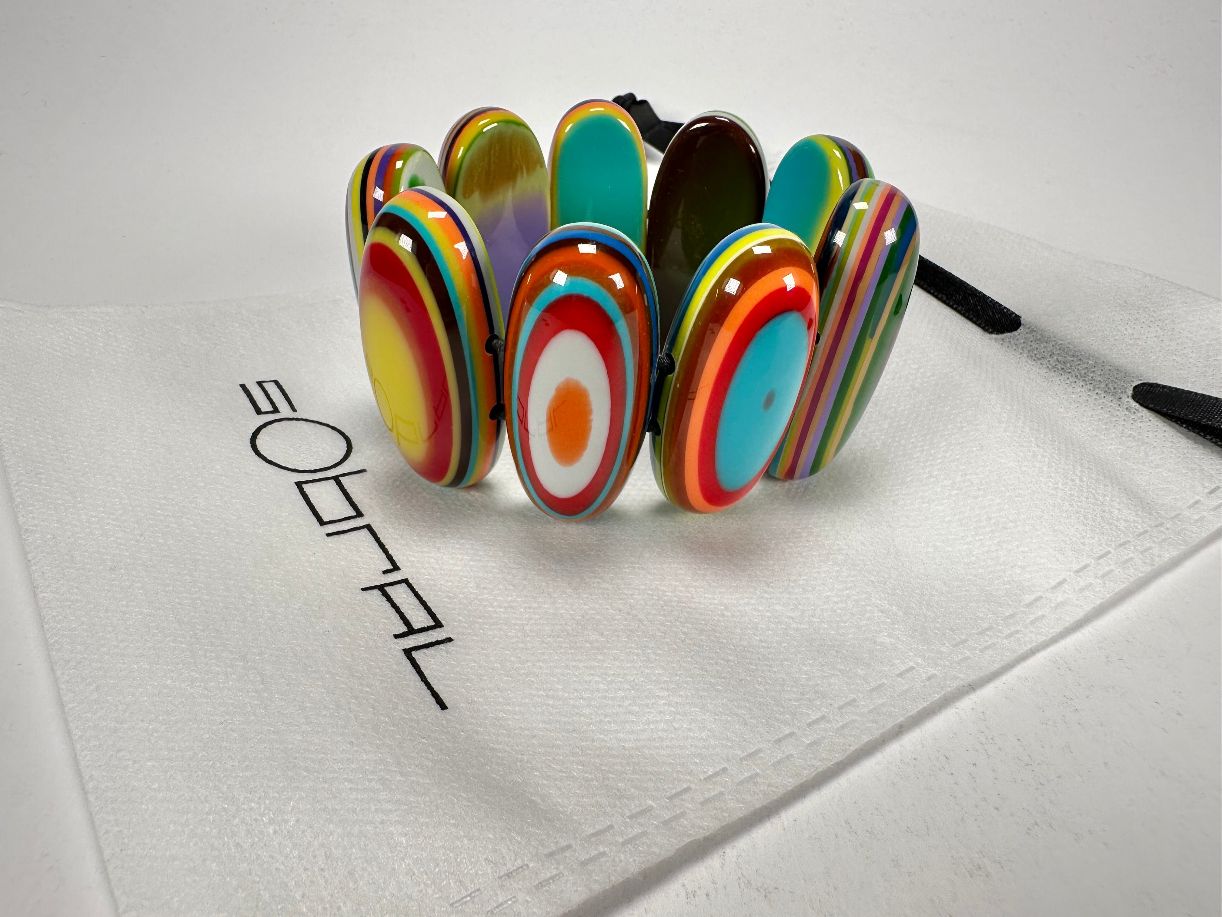 Sobral - Pop Art "Andy" Elasticated Resin Bracelet ( 005467 )