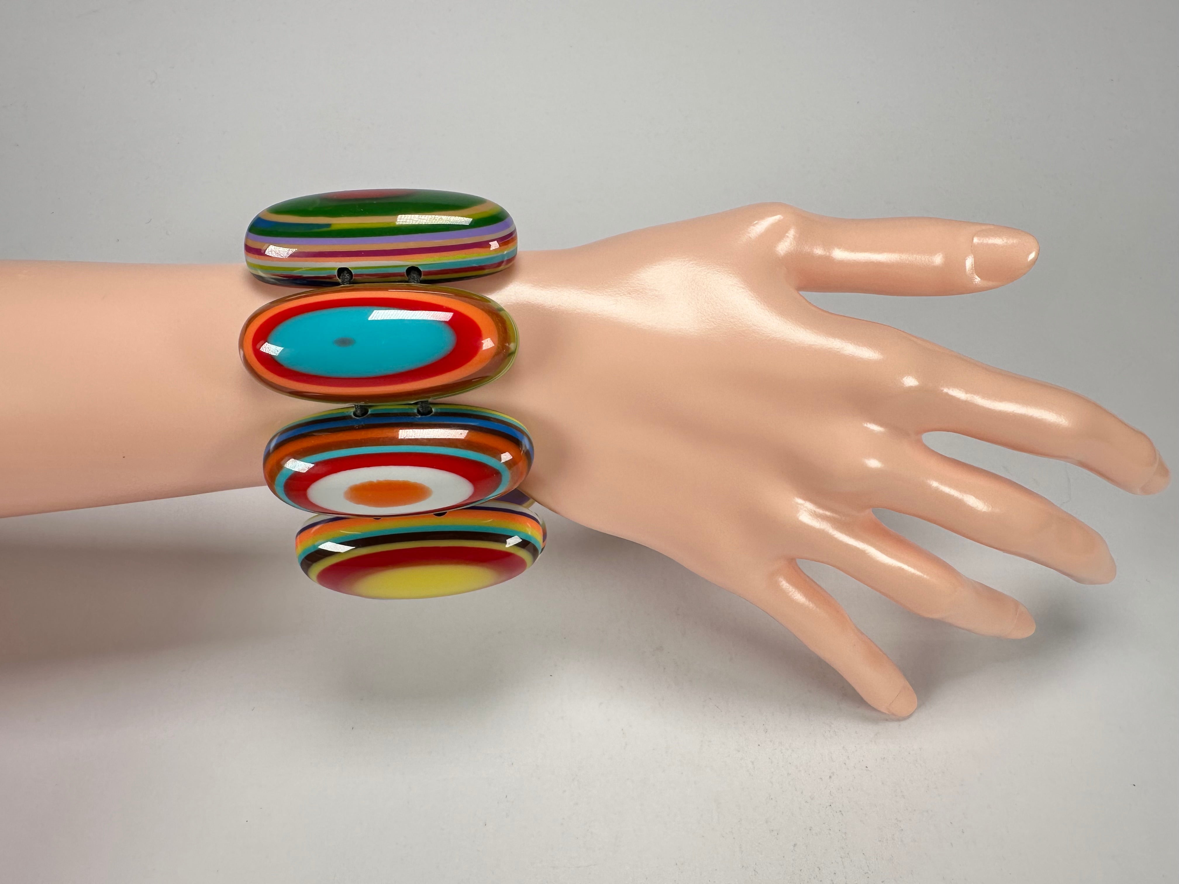 Sobral - Pop Art "Andy" Elasticated Resin Bracelet ( 005467 )