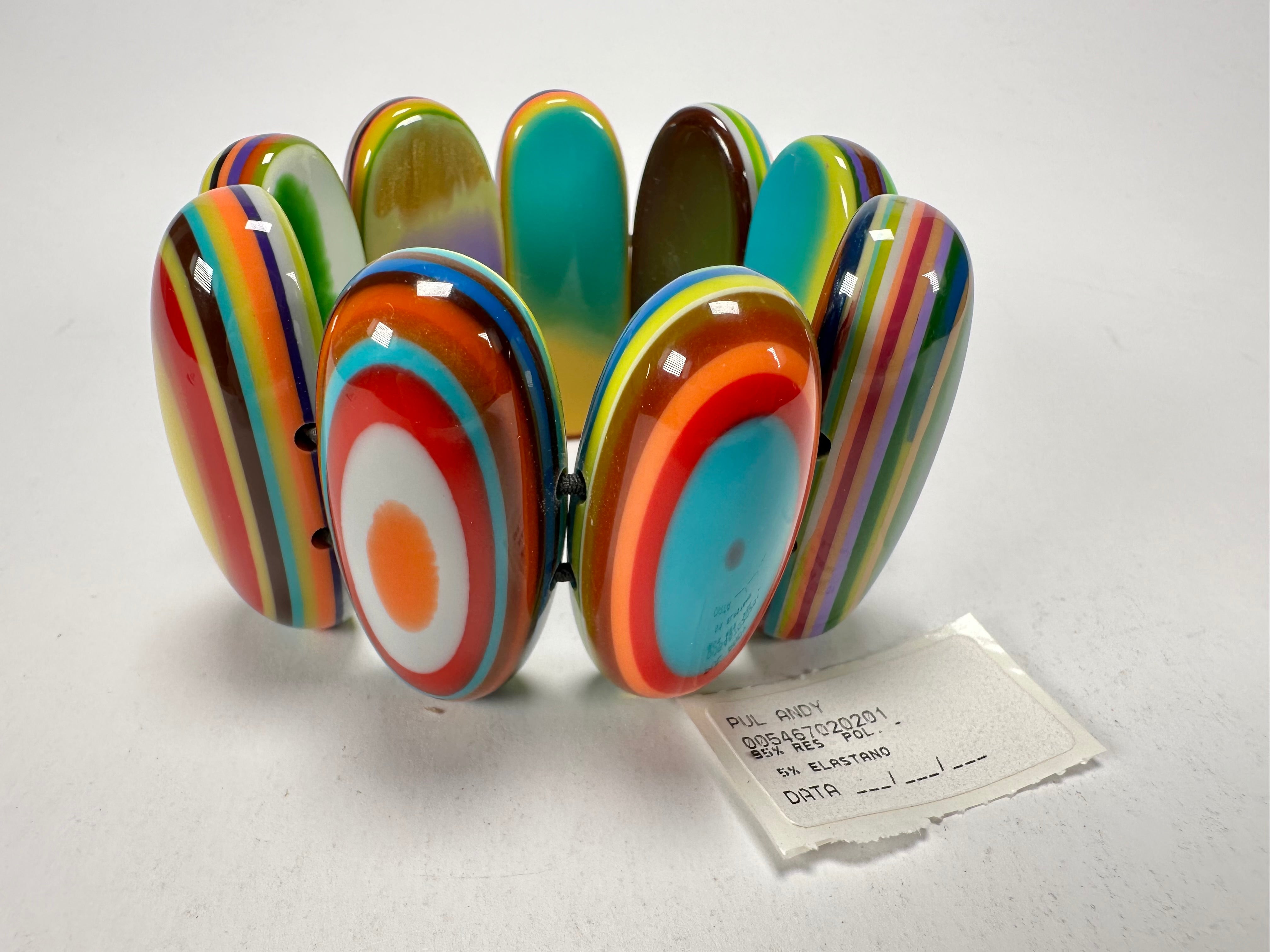 Sobral - Pop Art "Andy" Elasticated Resin Bracelet ( 005467 )