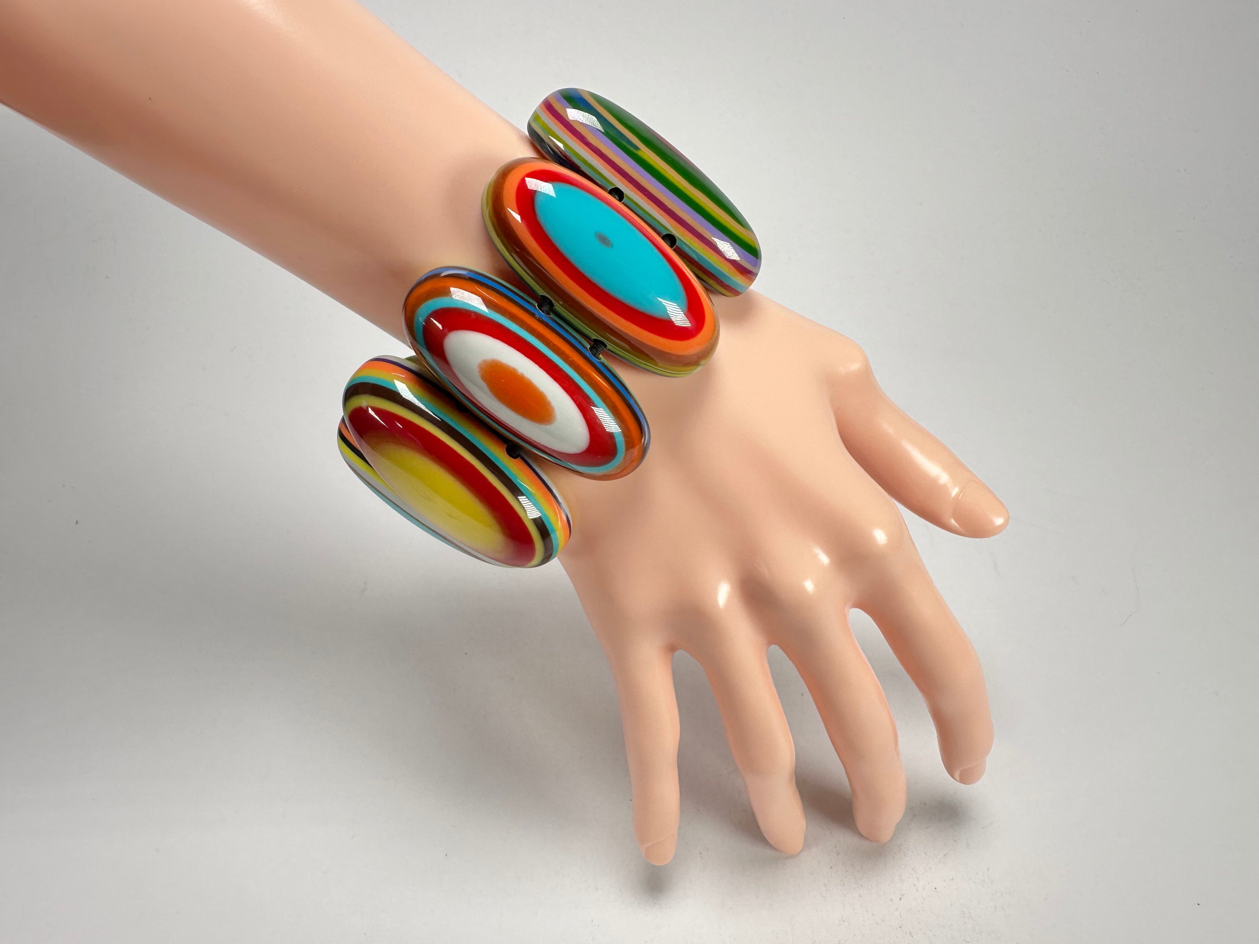 Sobral - Pop Art "Andy" Elasticated Resin Bracelet ( 005467 )