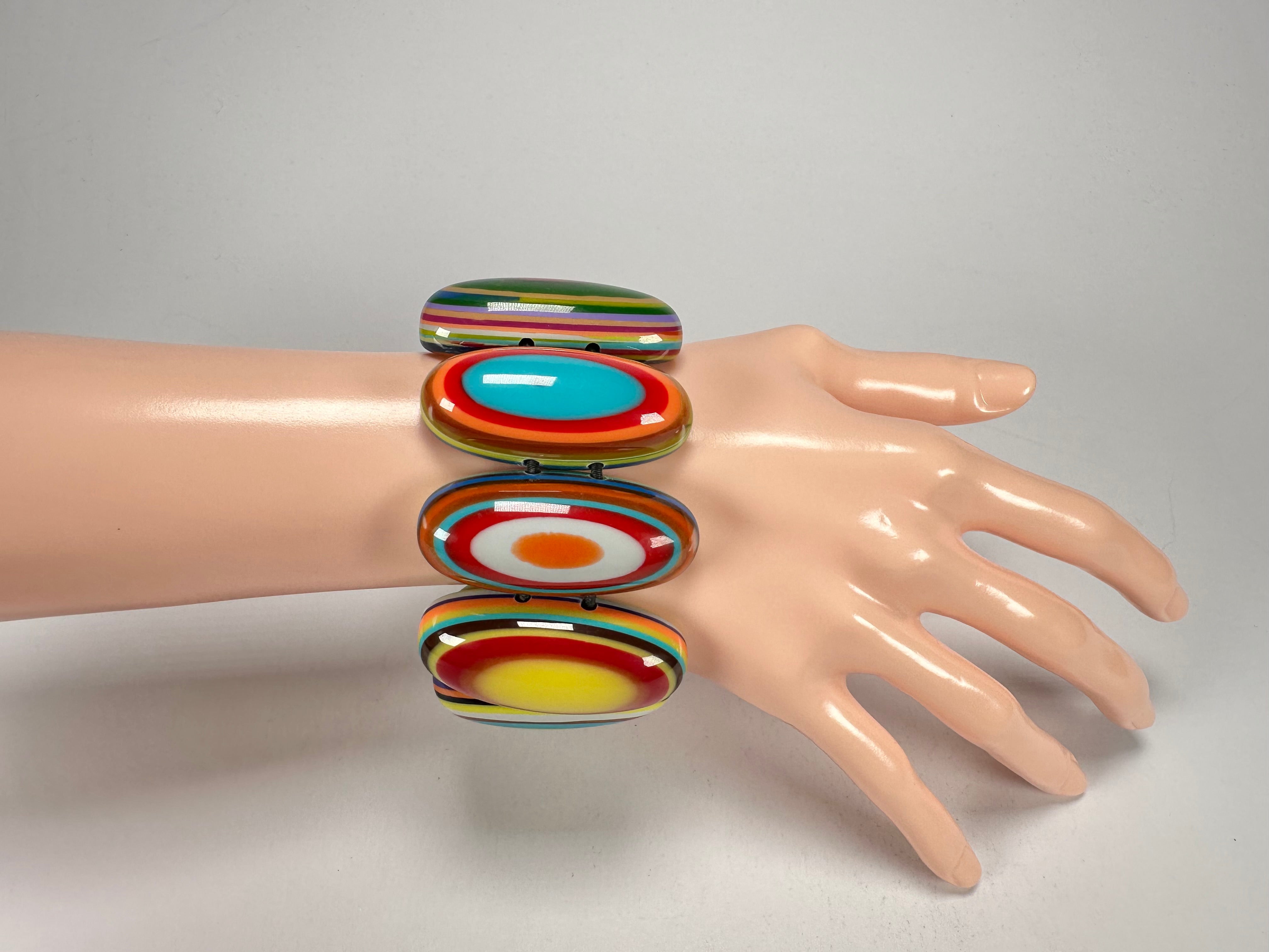 Sobral - Pop Art "Andy" Elasticated Resin Bracelet ( 005467 )