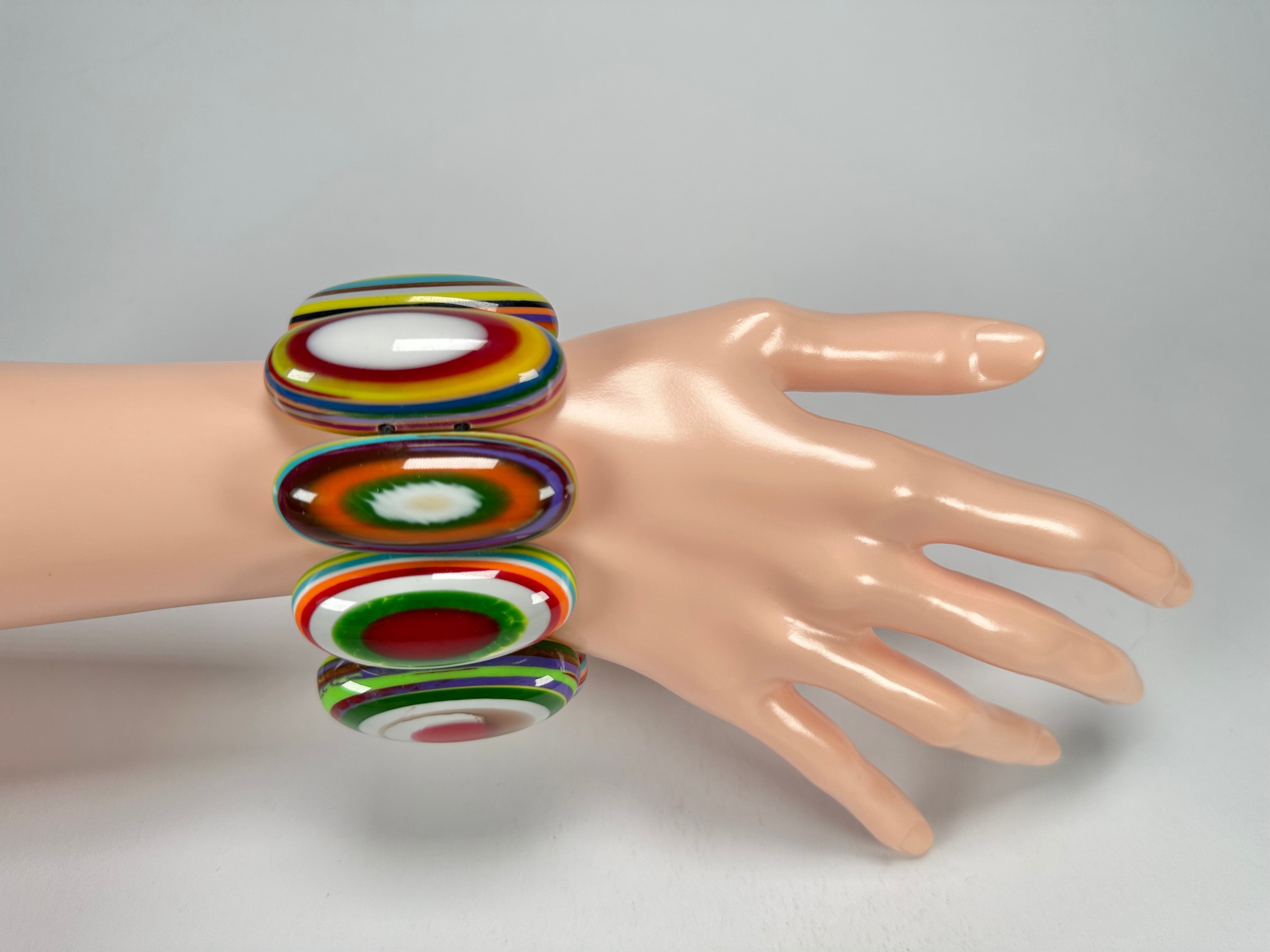 Sobral - Pop Art "Andy" Elasticated Resin Bracelet ( 005467 )