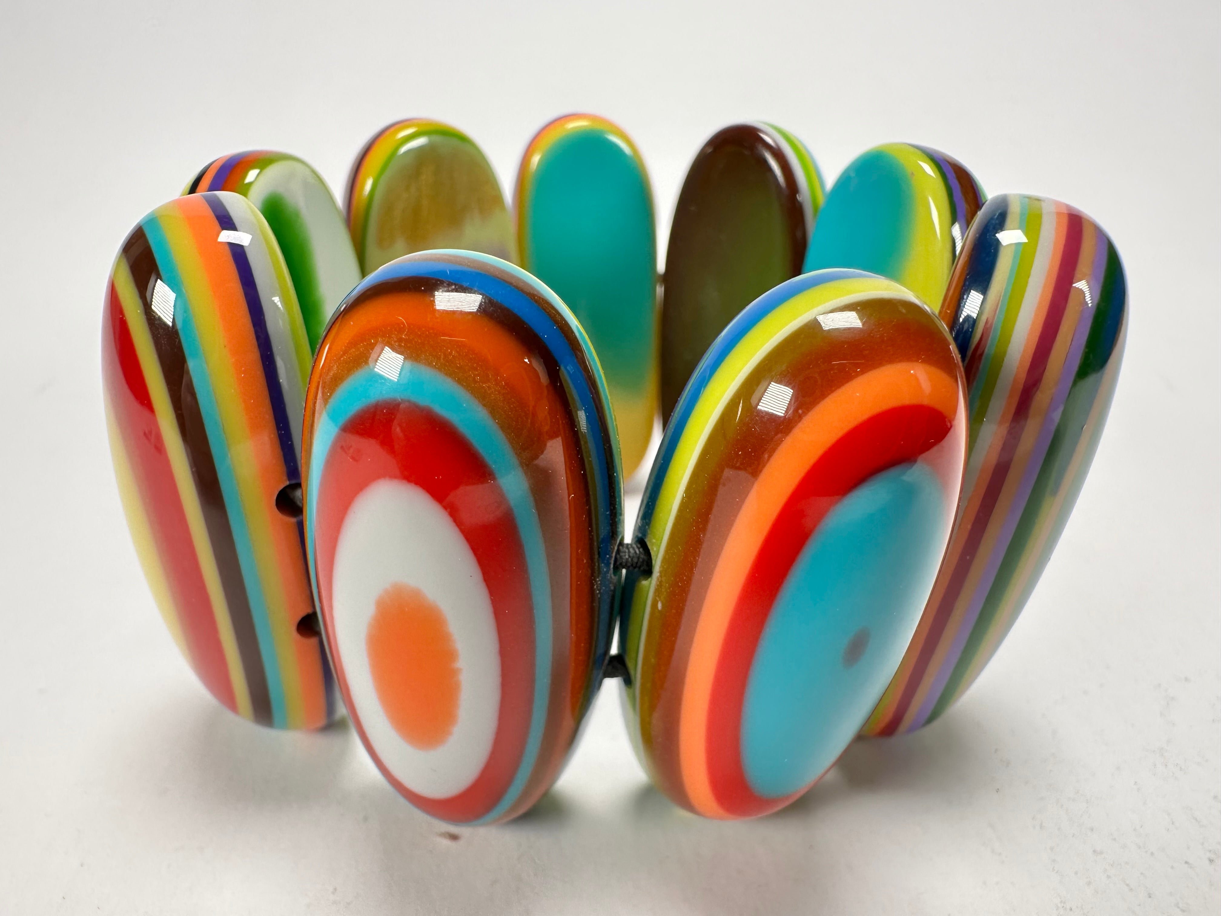 Sobral - Pop Art "Andy" Elasticated Resin Bracelet ( 005467 )