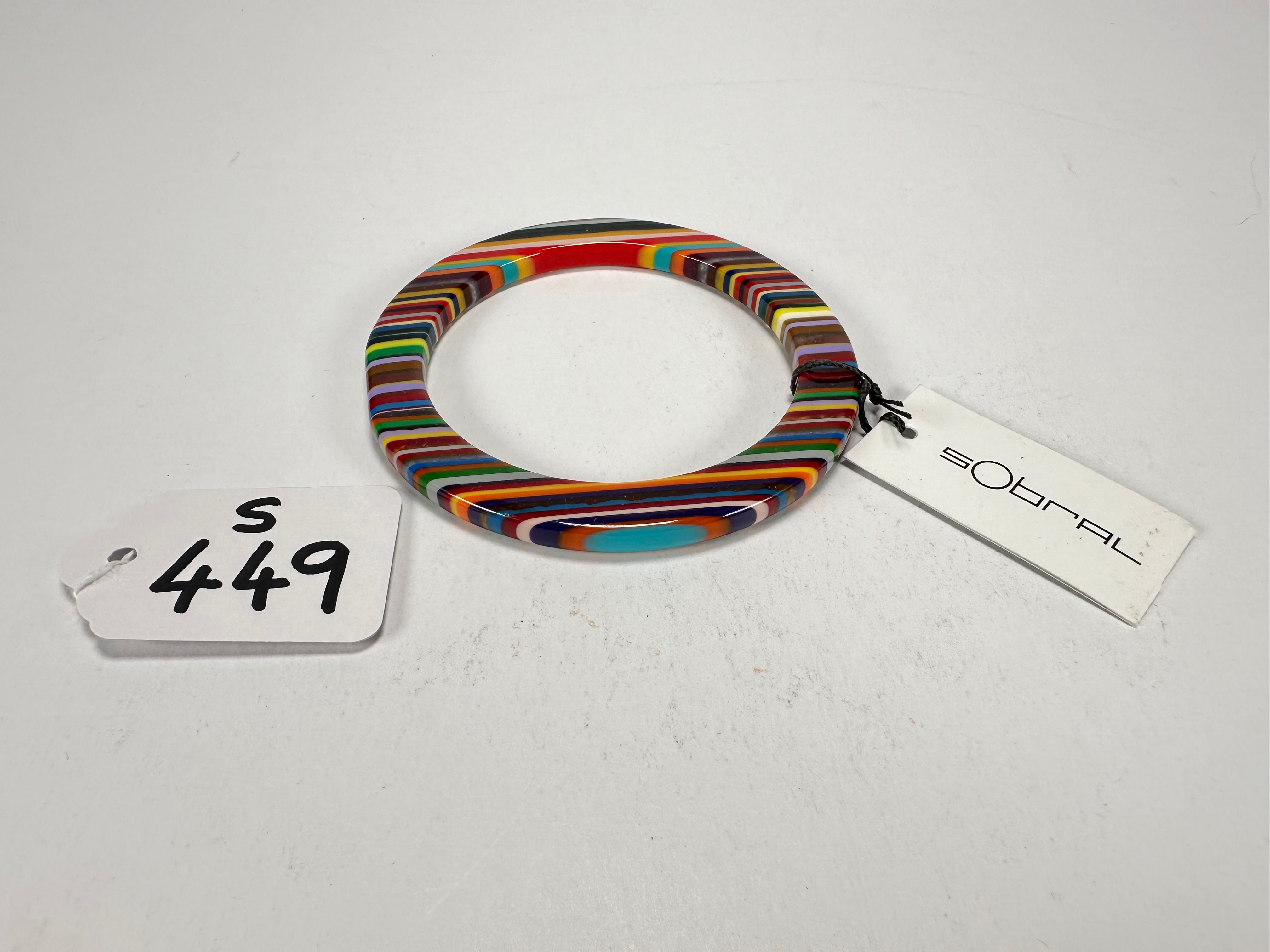 Sobral - Pop Art "PML 06" Solid Resin Bangle ( 002336 )