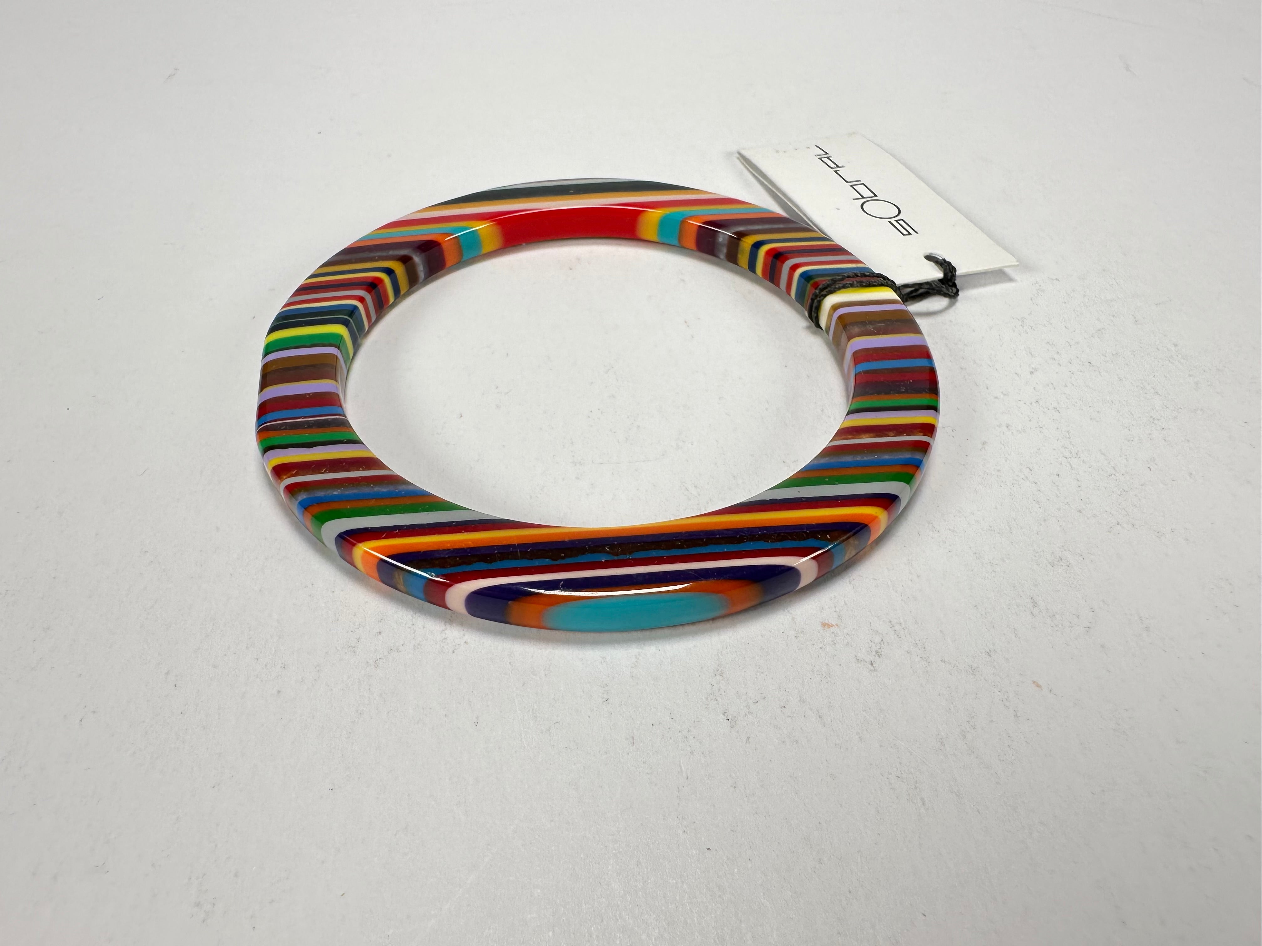 Sobral - Pop Art "PML 06" Solid Resin Bangle ( 002336 )