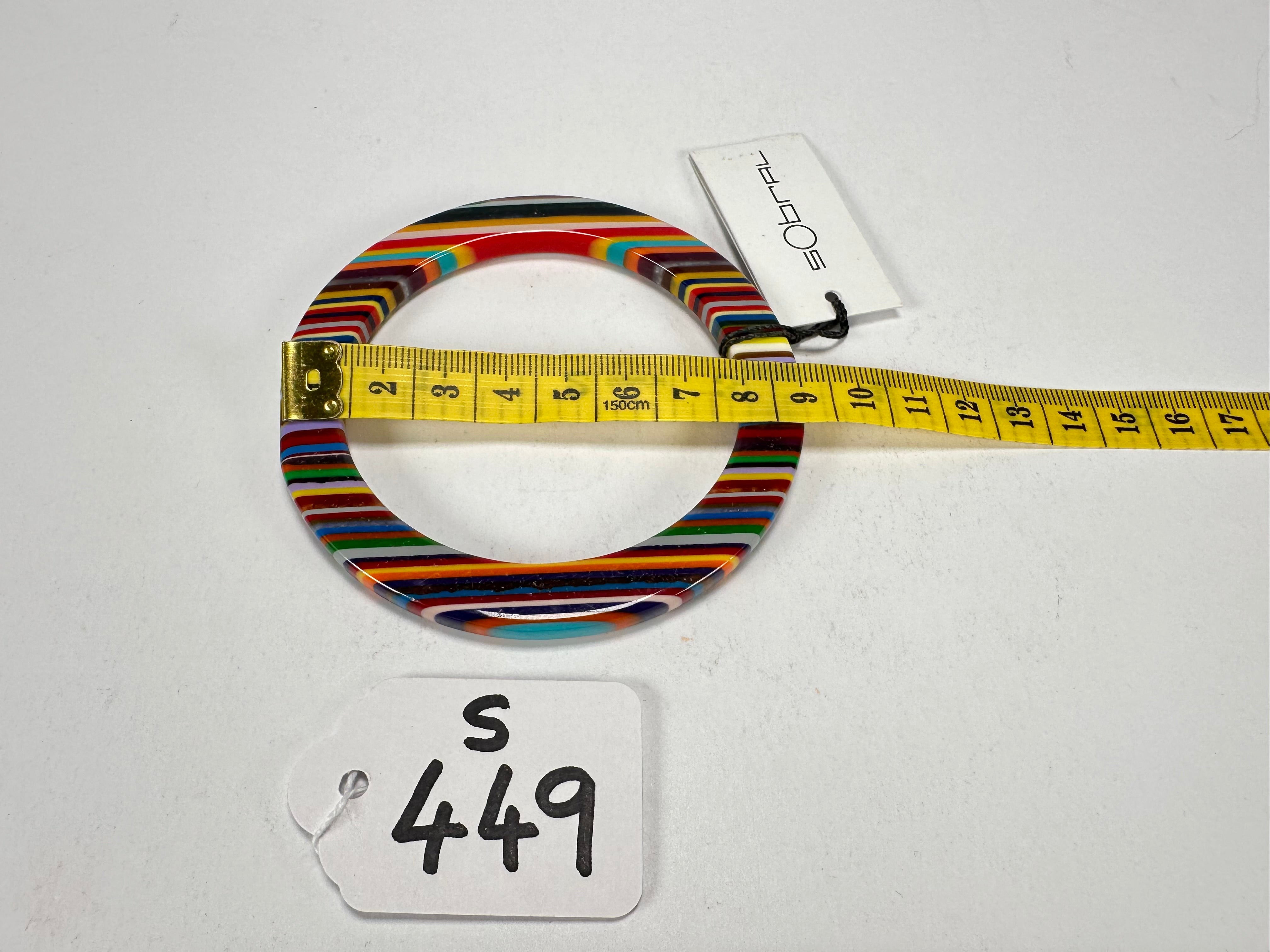 Sobral - Pop Art "PML 06" Solid Resin Bangle ( 002336 )