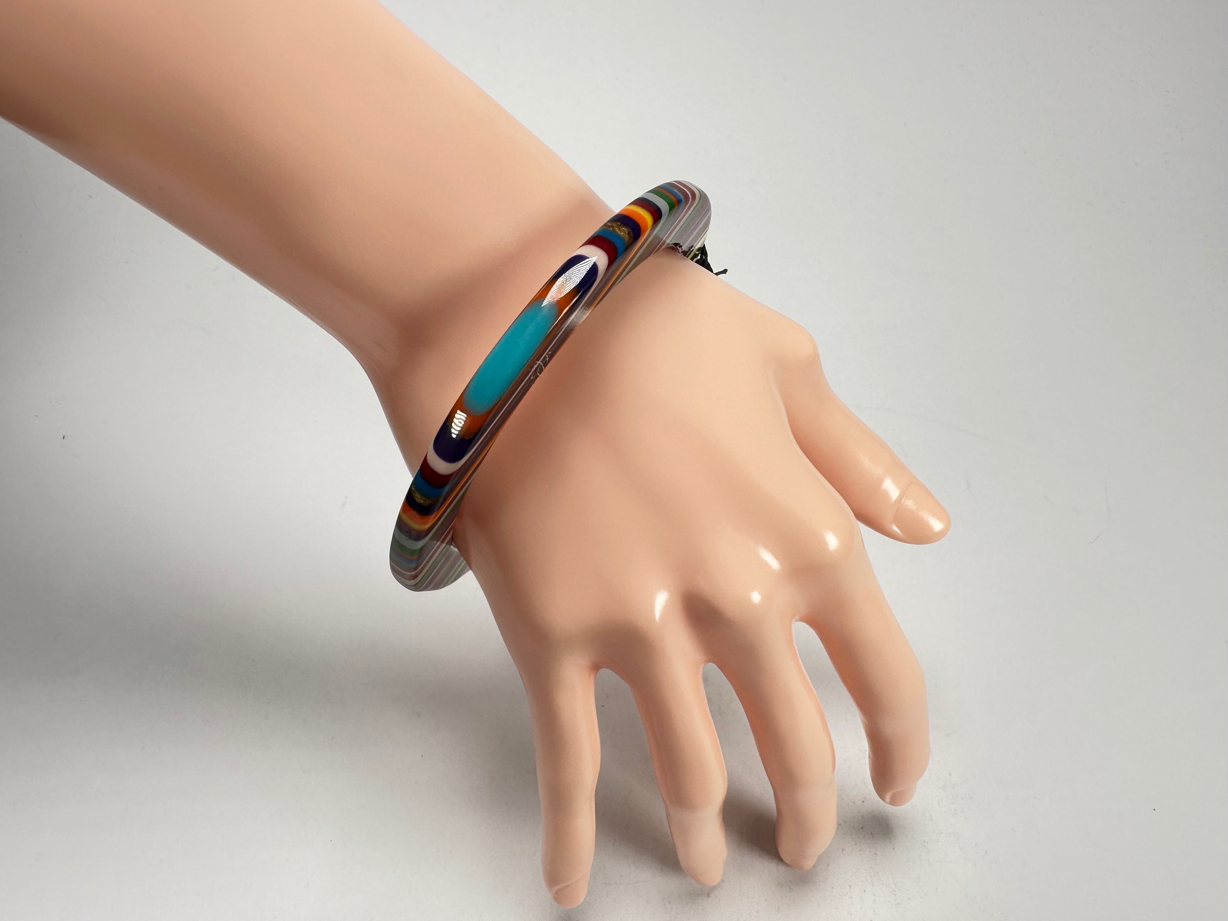 Sobral - Pop Art "PML 06" Solid Resin Bangle ( 002336 )