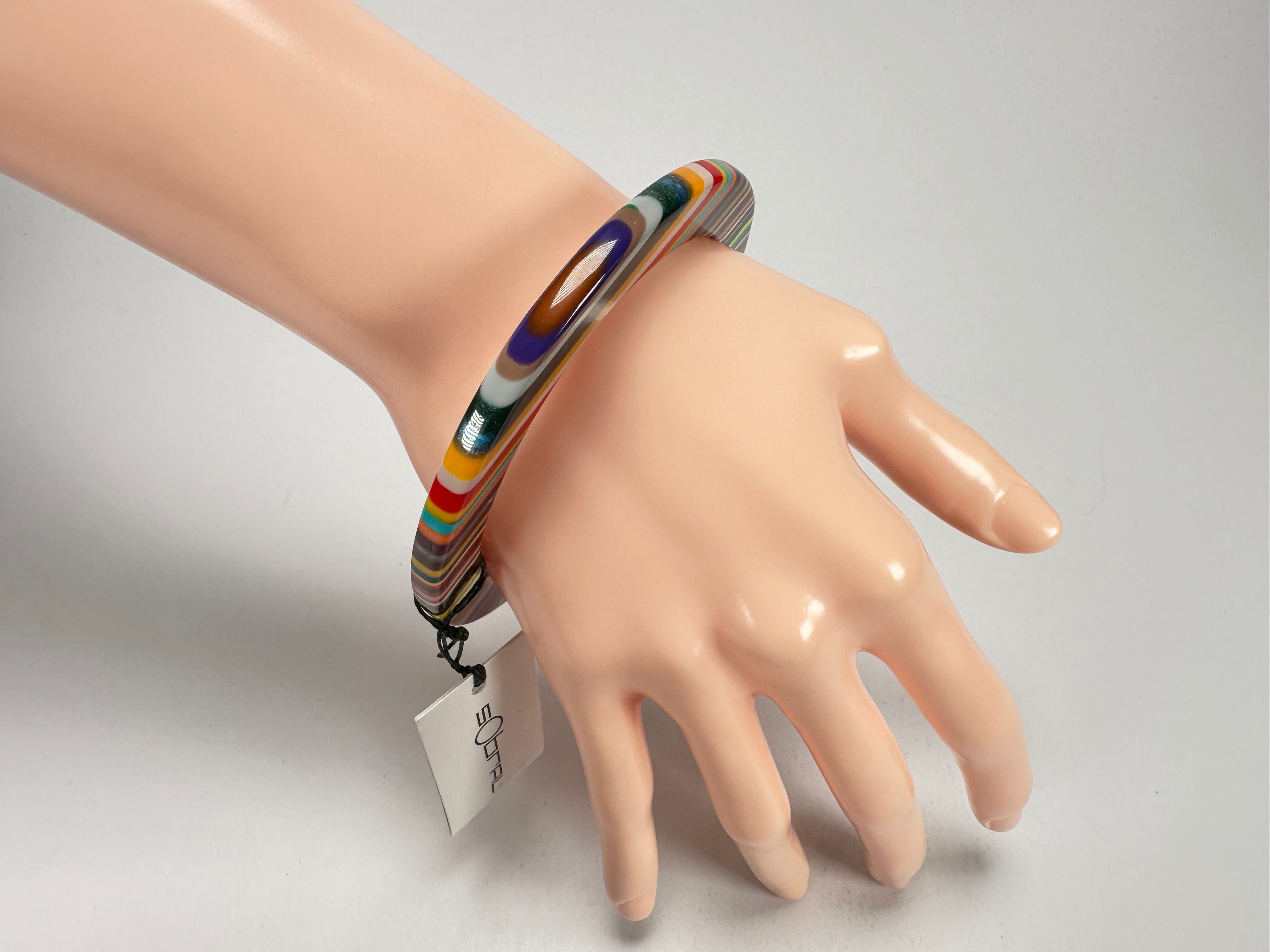 Sobral - Pop Art "PML 06" Solid Resin Bangle ( 002336 )