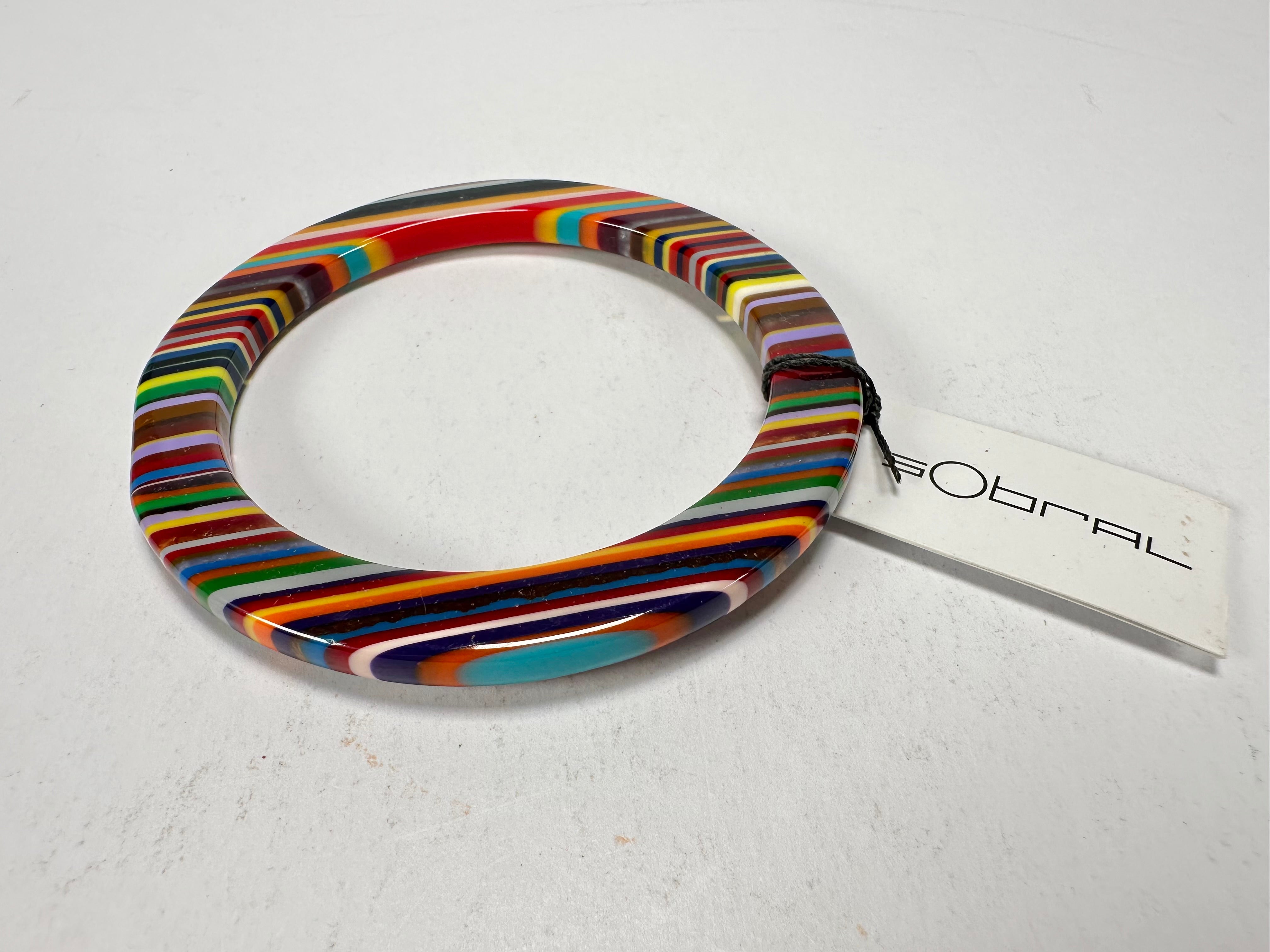 Sobral - Pop Art "PML 06" Solid Resin Bangle ( 002336 )