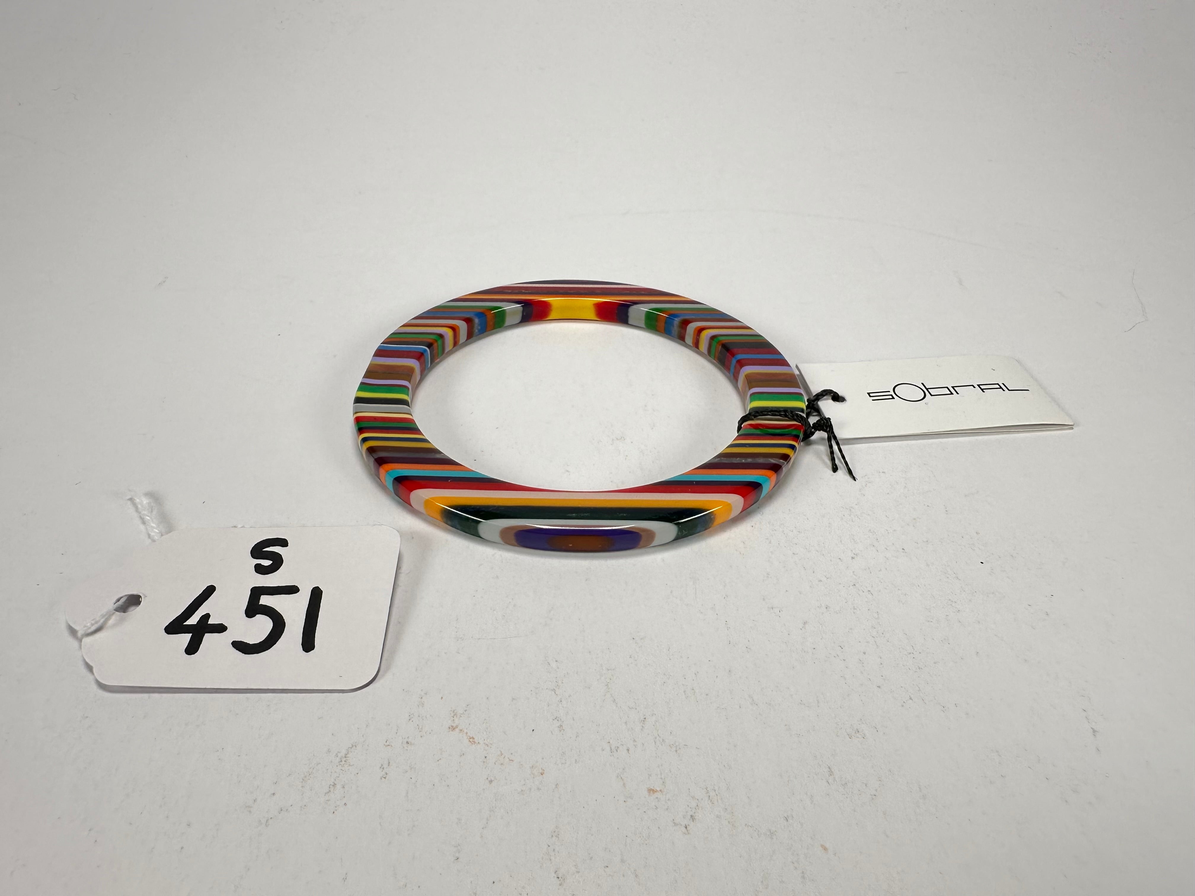 Sobral - Pop Art "PML 06" Solid Resin Bangle ( 002336 )