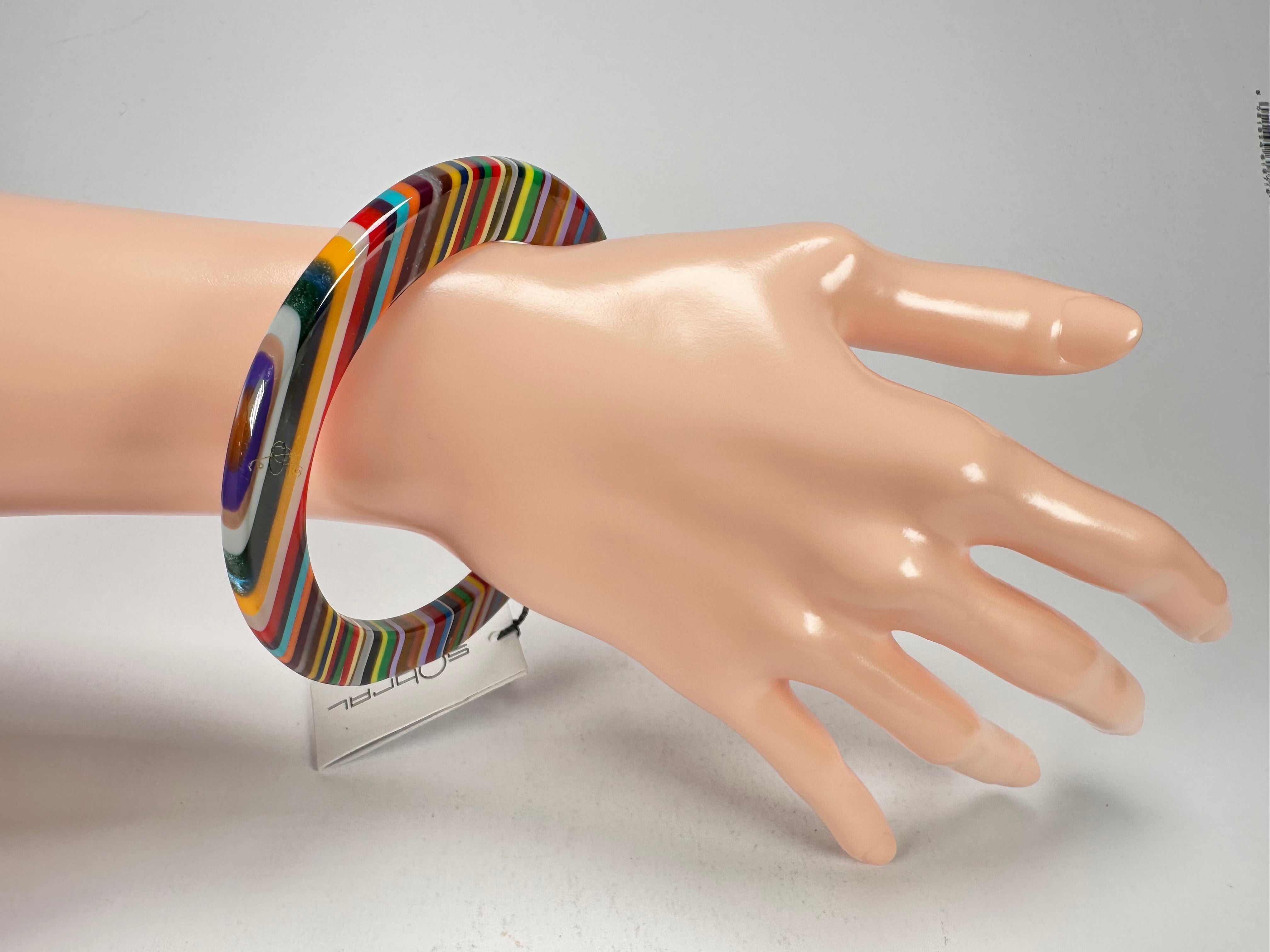 Sobral - Pop Art "PML 06" Solid Resin Bangle ( 002336 )