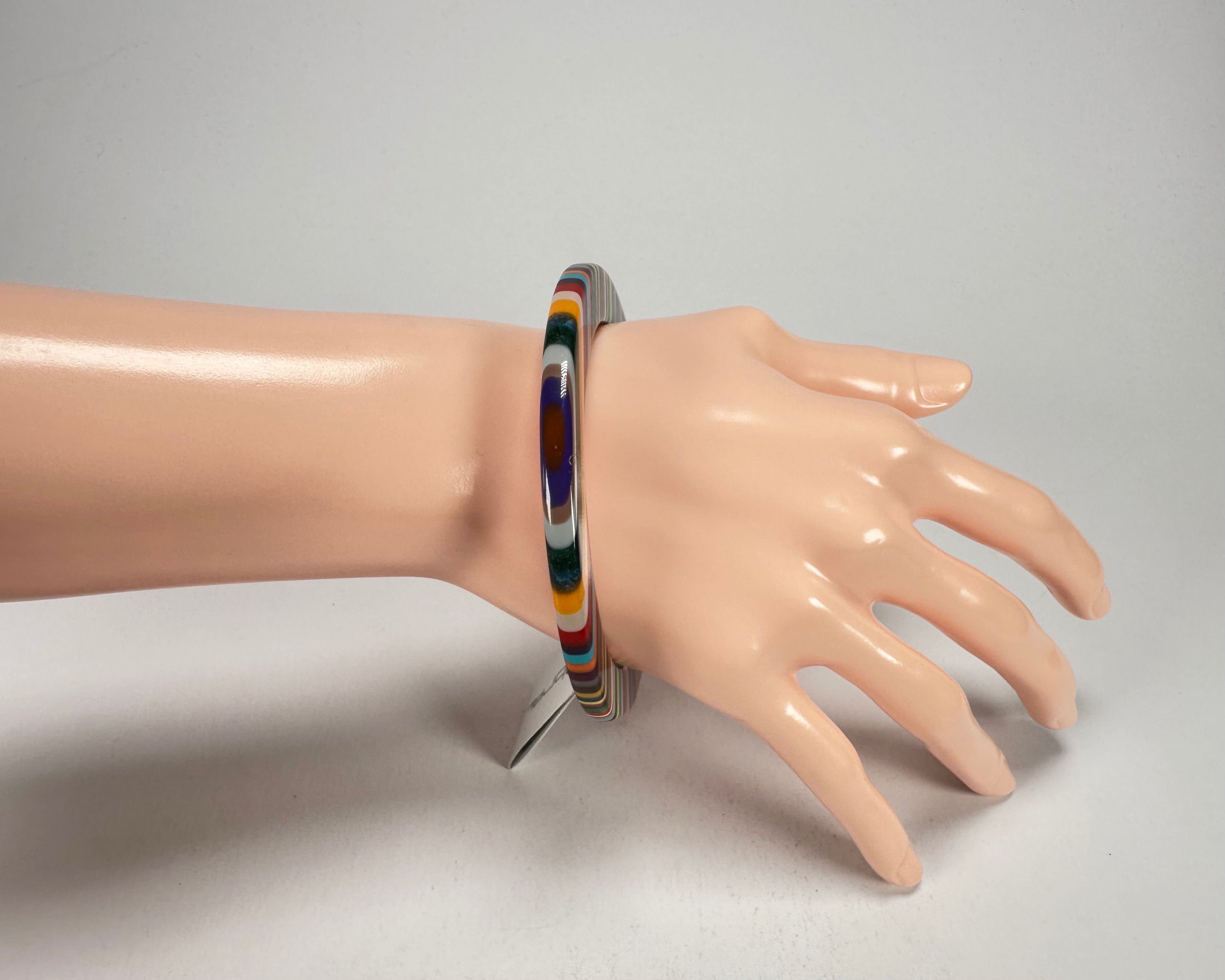 Sobral - Pop Art "PML 06" Solid Resin Bangle ( 002336 )