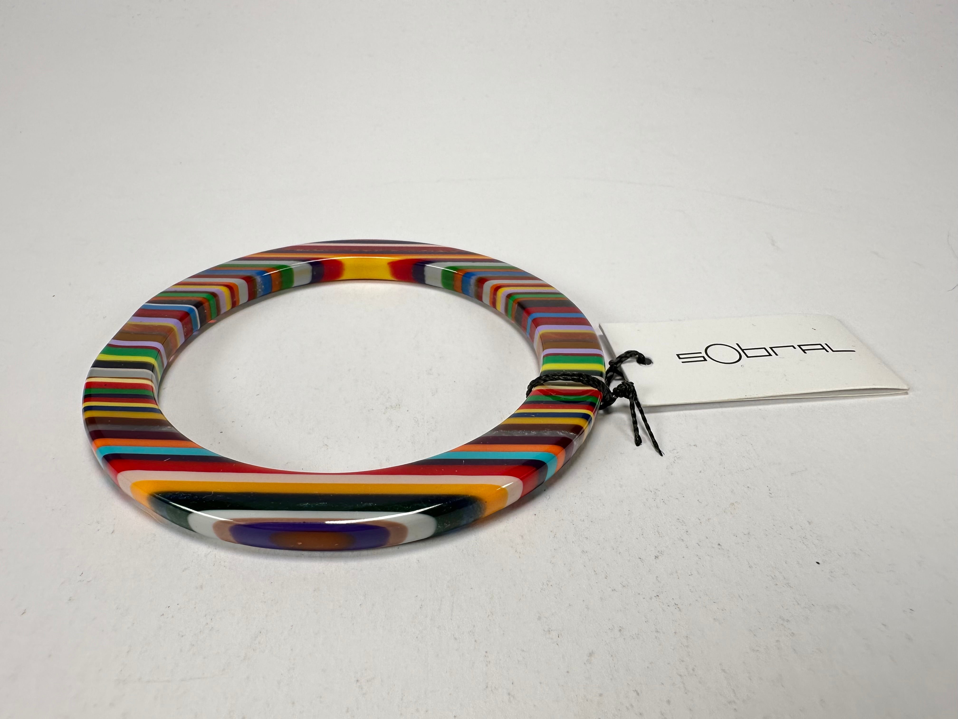 Sobral - Pop Art "PML 06" Solid Resin Bangle ( 002336 )