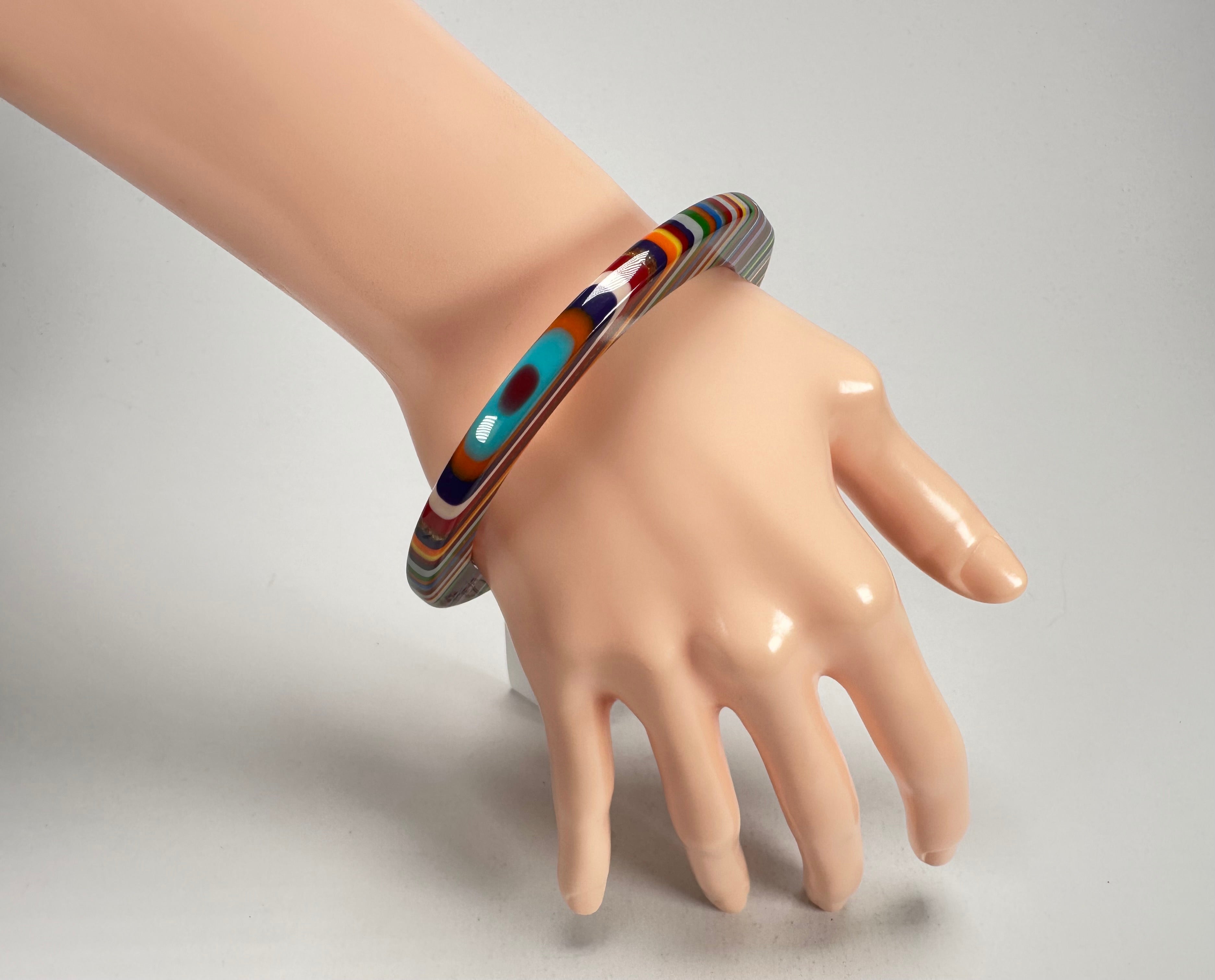 Sobral - Pop Art "PML 06" Solid Resin Bangle ( 002336 )