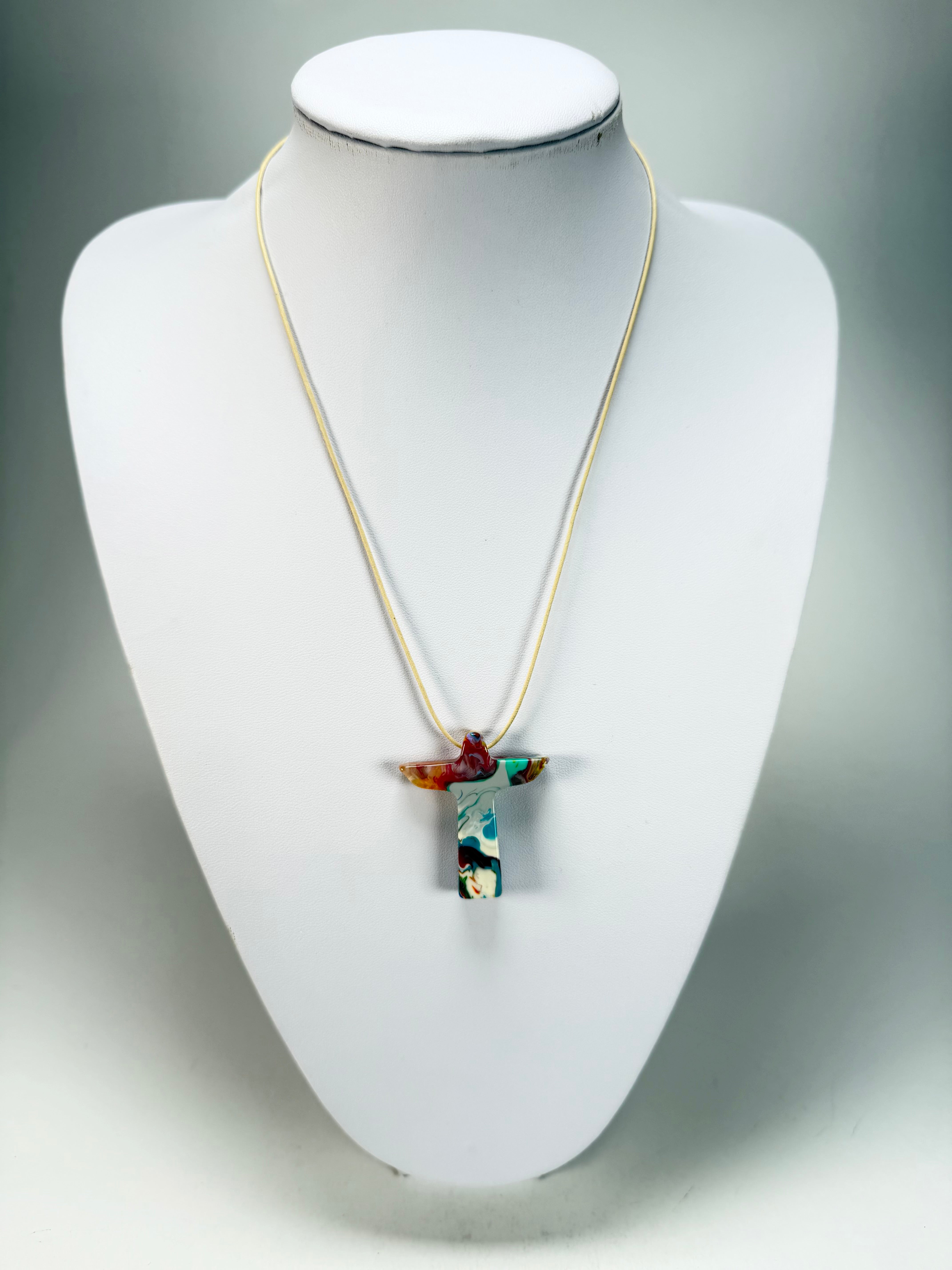 Sobral - Multi-Colour "Cristo" Pollock Resin Necklace ( 000000 )