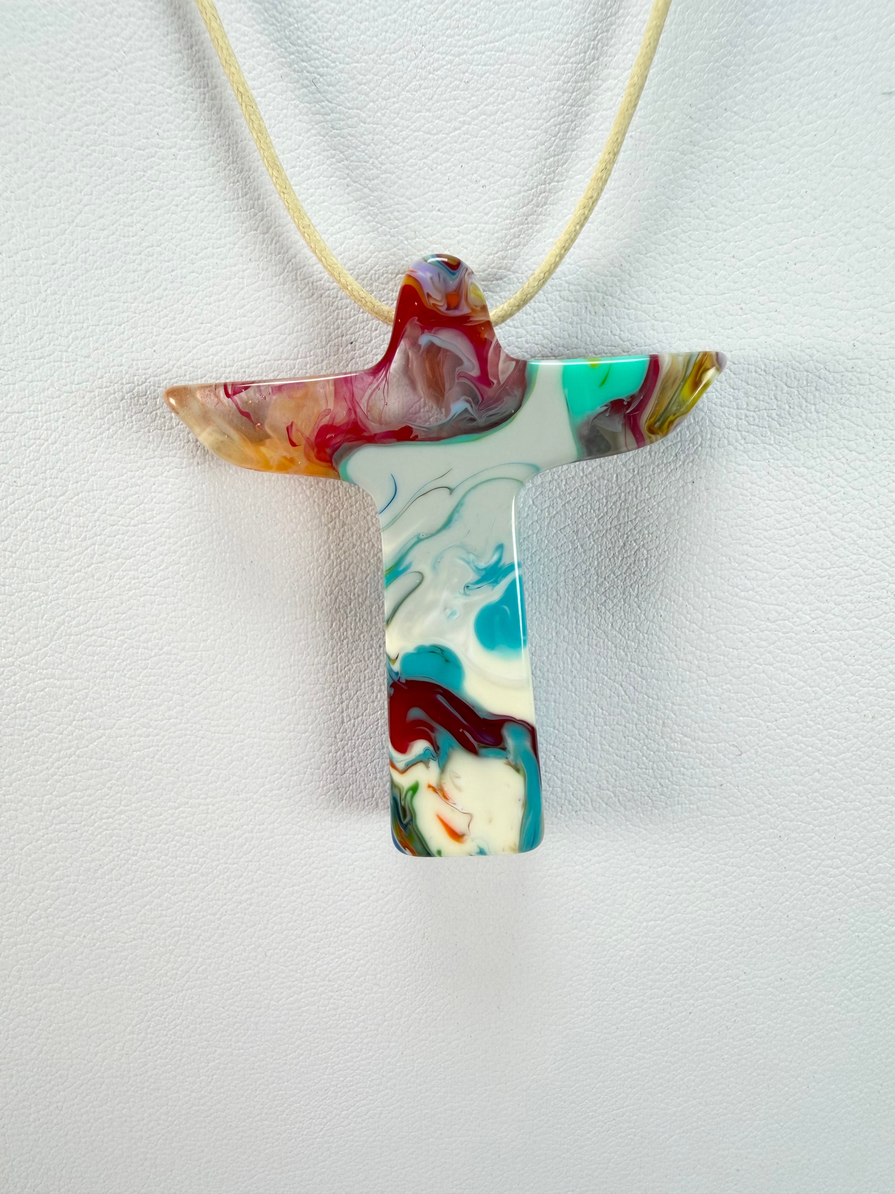 Sobral - Multi-Colour "Cristo" Pollock Resin Necklace ( 000000 )