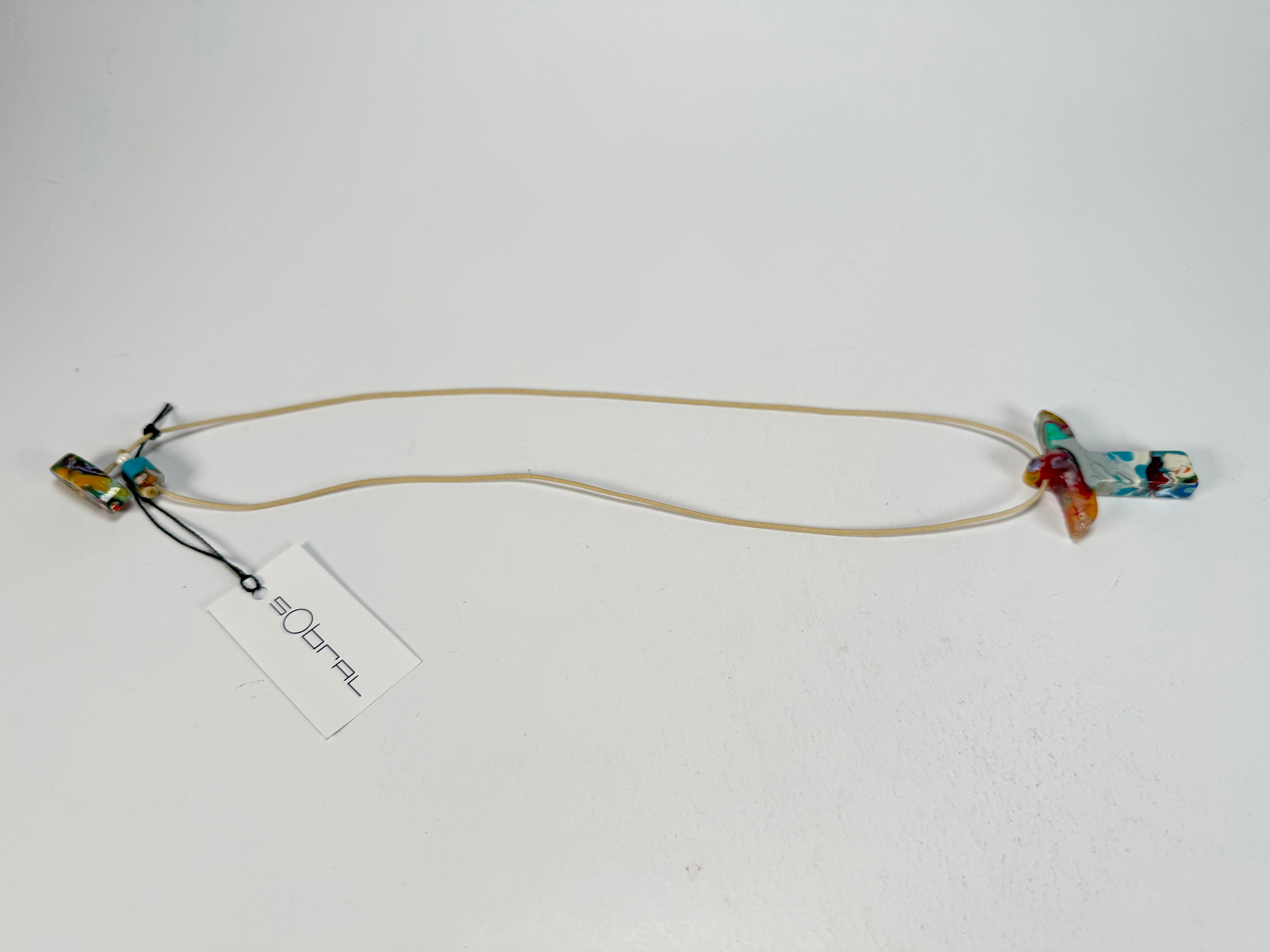 Sobral - Multi-Colour "Cristo" Pollock Resin Necklace ( 000000 )