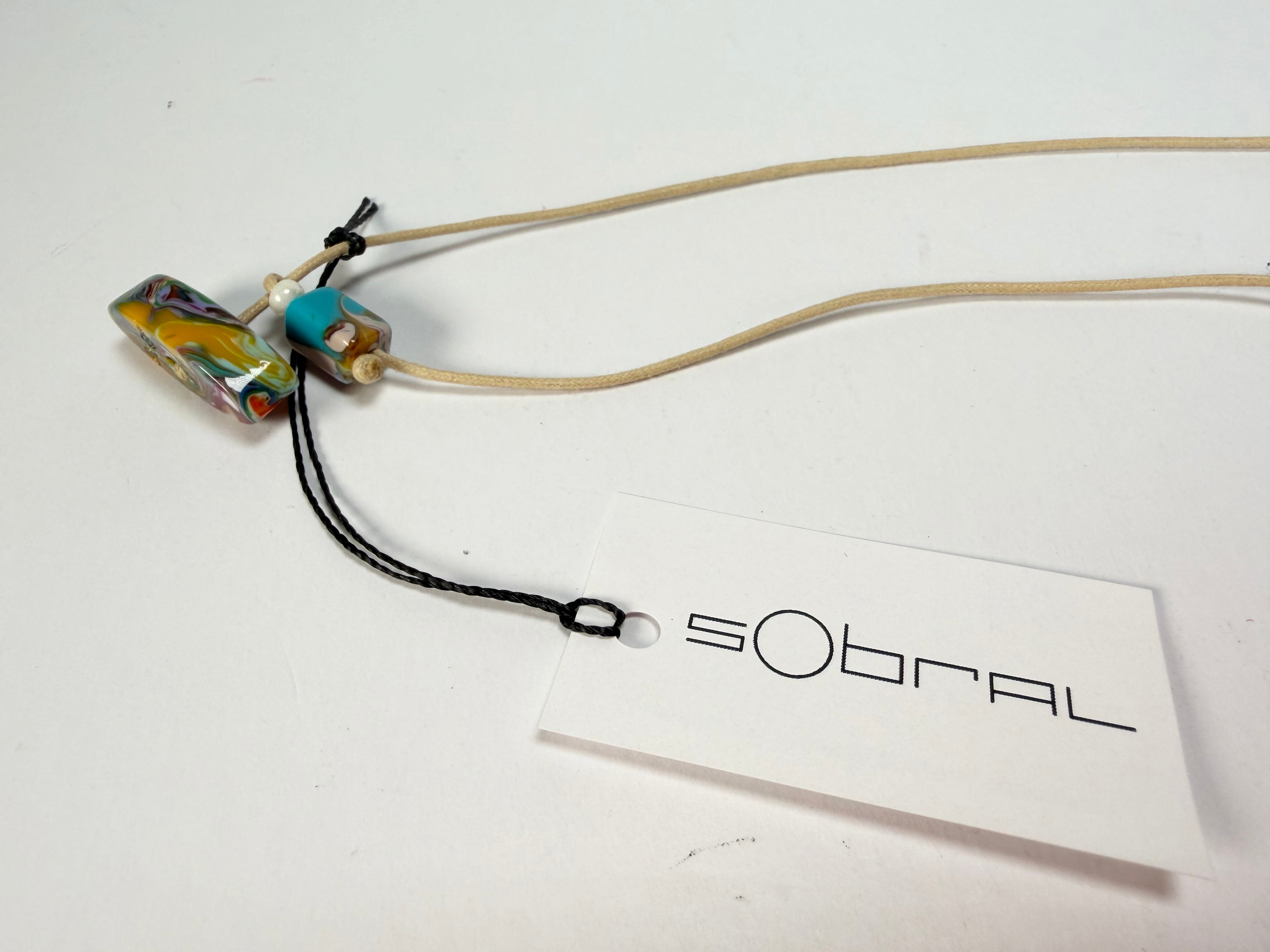 Sobral - Multi-Colour "Cristo" Pollock Resin Necklace ( 000000 )