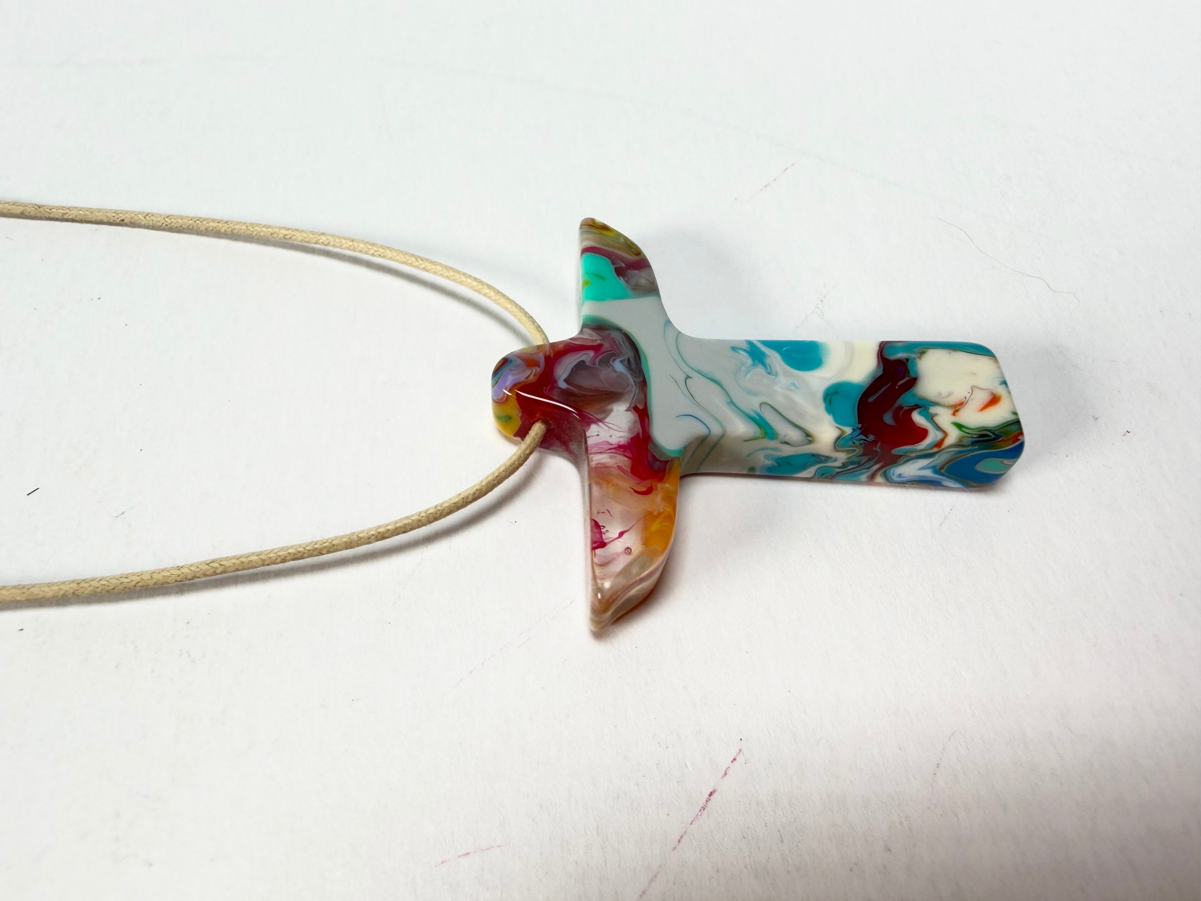 Sobral - Multi-Colour "Cristo" Pollock Resin Necklace ( 000000 )