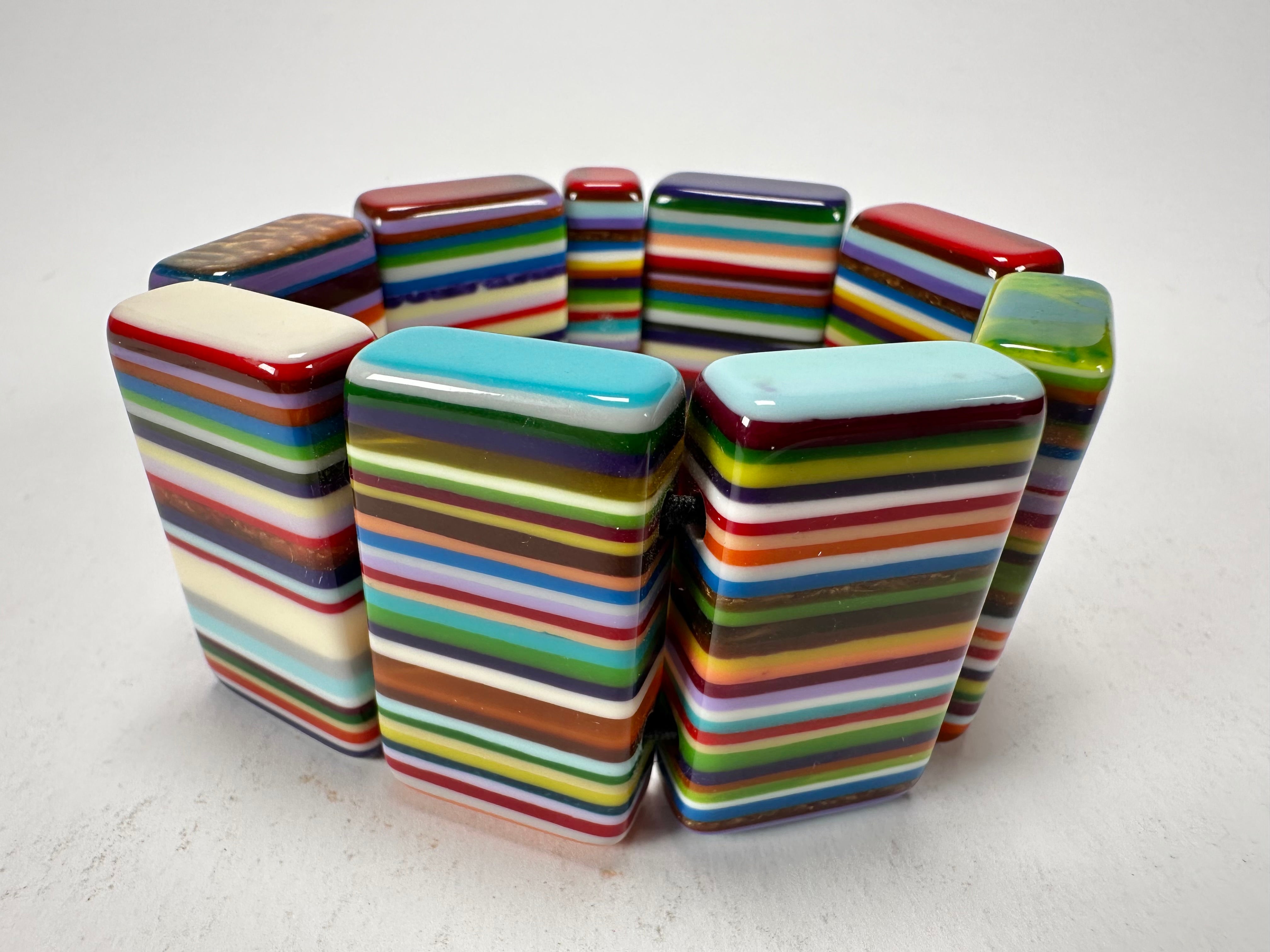 Sobral - Pop Art "8 pçs 1/2" Elasticated Resin Bracelet ( 000376 )