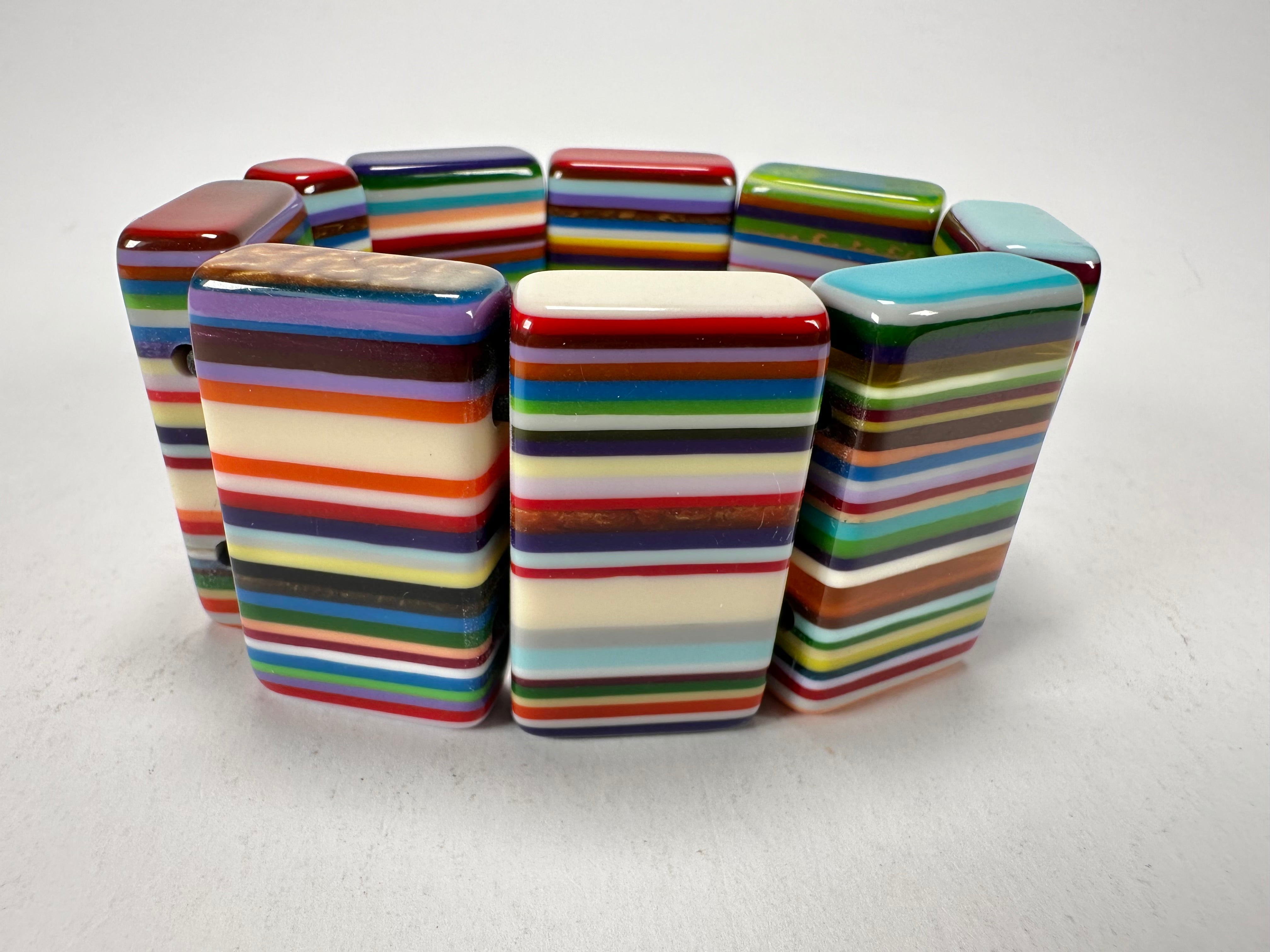 Sobral - Pop Art "8 pçs 1/2" Elasticated Resin Bracelet ( 000376 )
