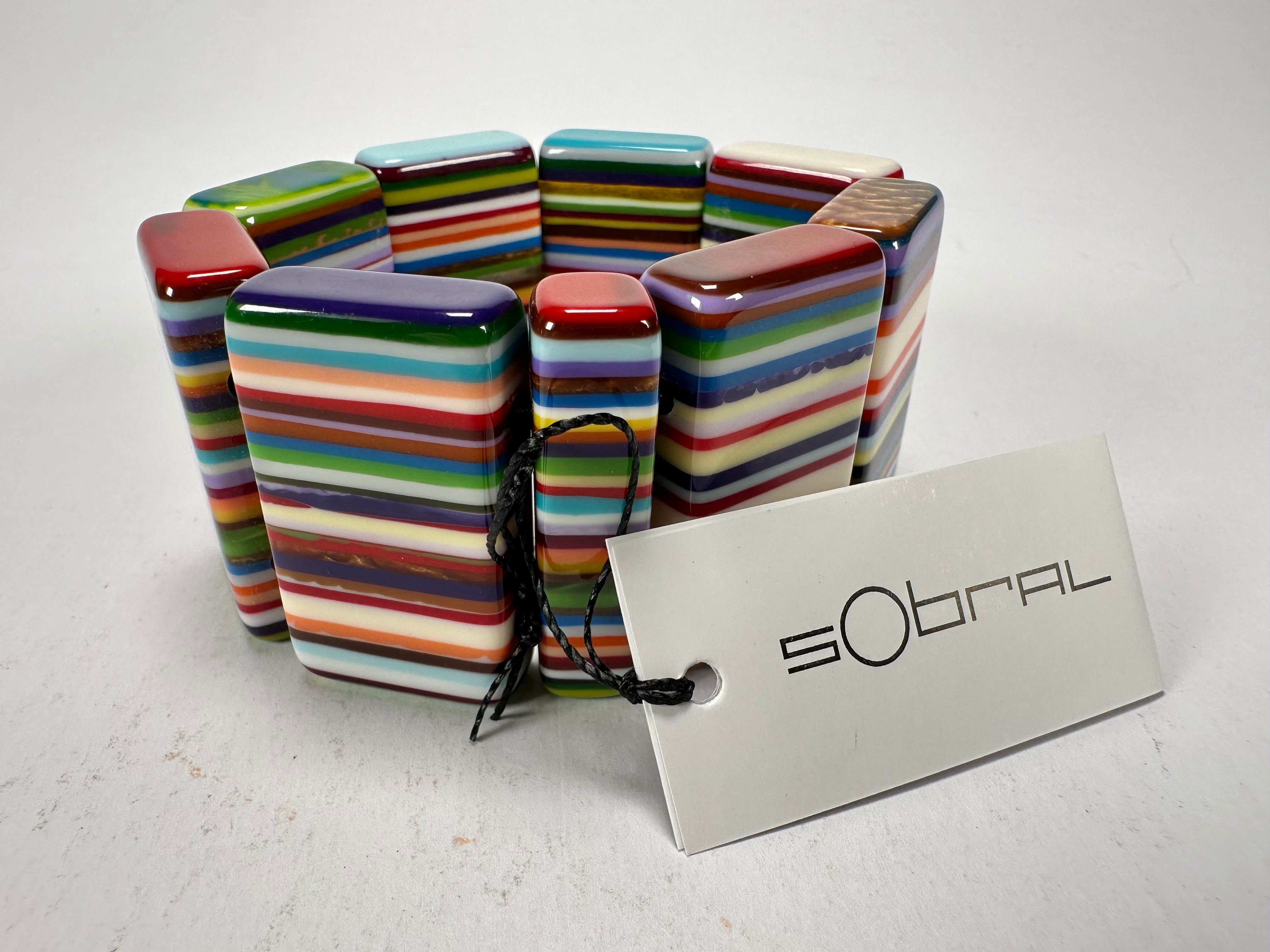 Sobral - Pop Art "8 pçs 1/2" Elasticated Resin Bracelet ( 000376 )