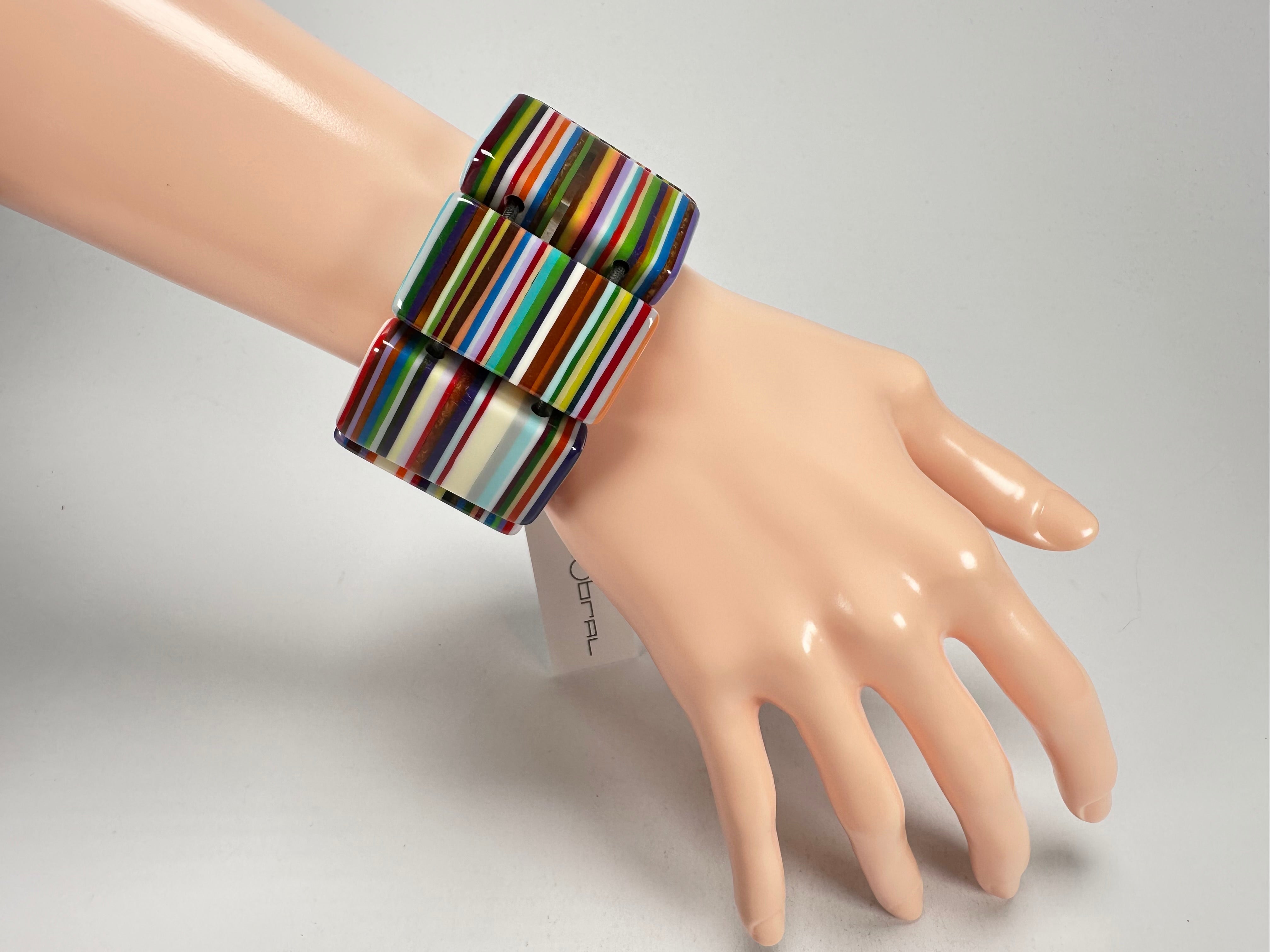 Sobral - Pop Art "8 pçs 1/2" Elasticated Resin Bracelet ( 000376 )