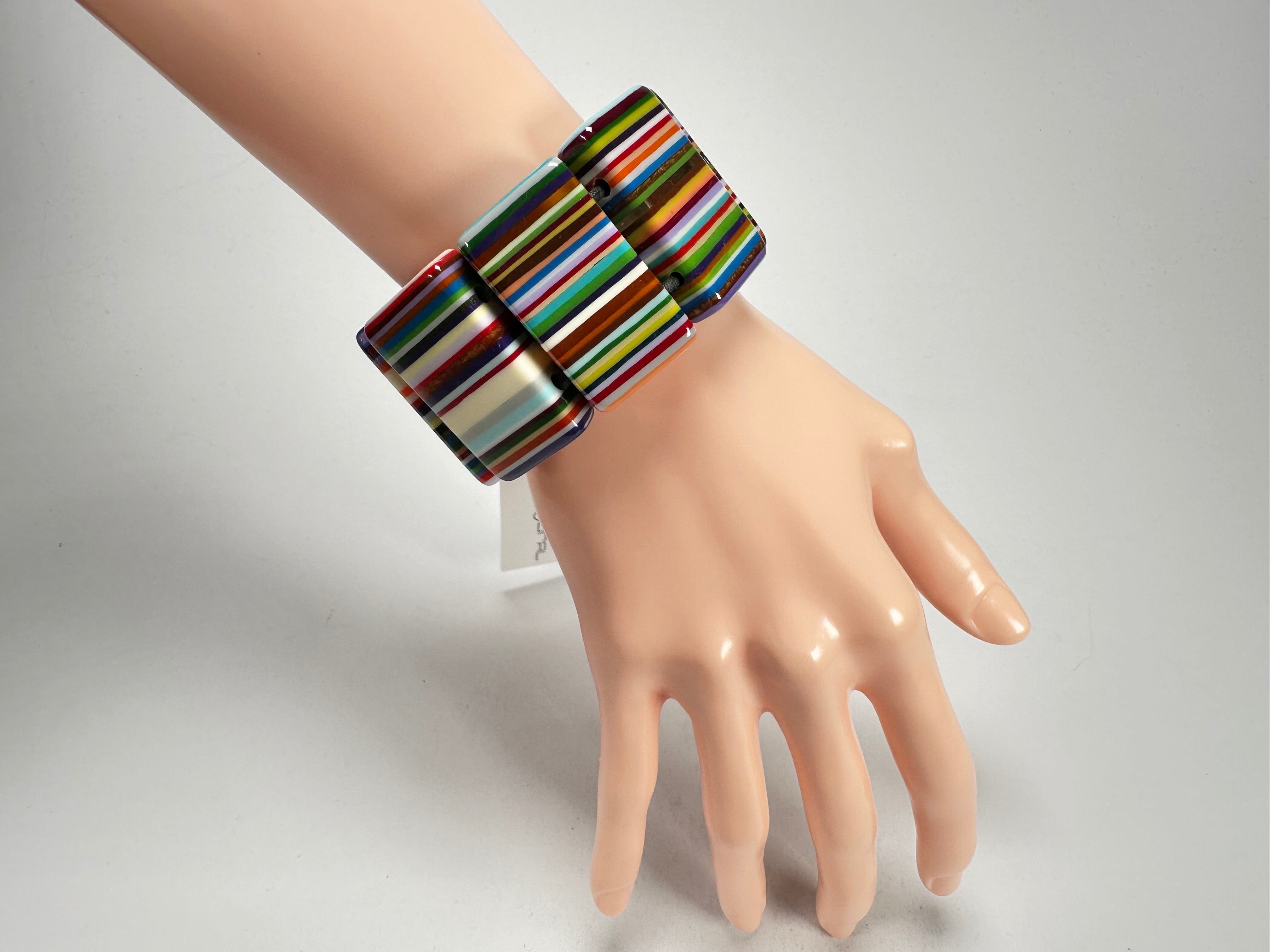 Sobral - Pop Art "8 pçs 1/2" Elasticated Resin Bracelet ( 000376 )
