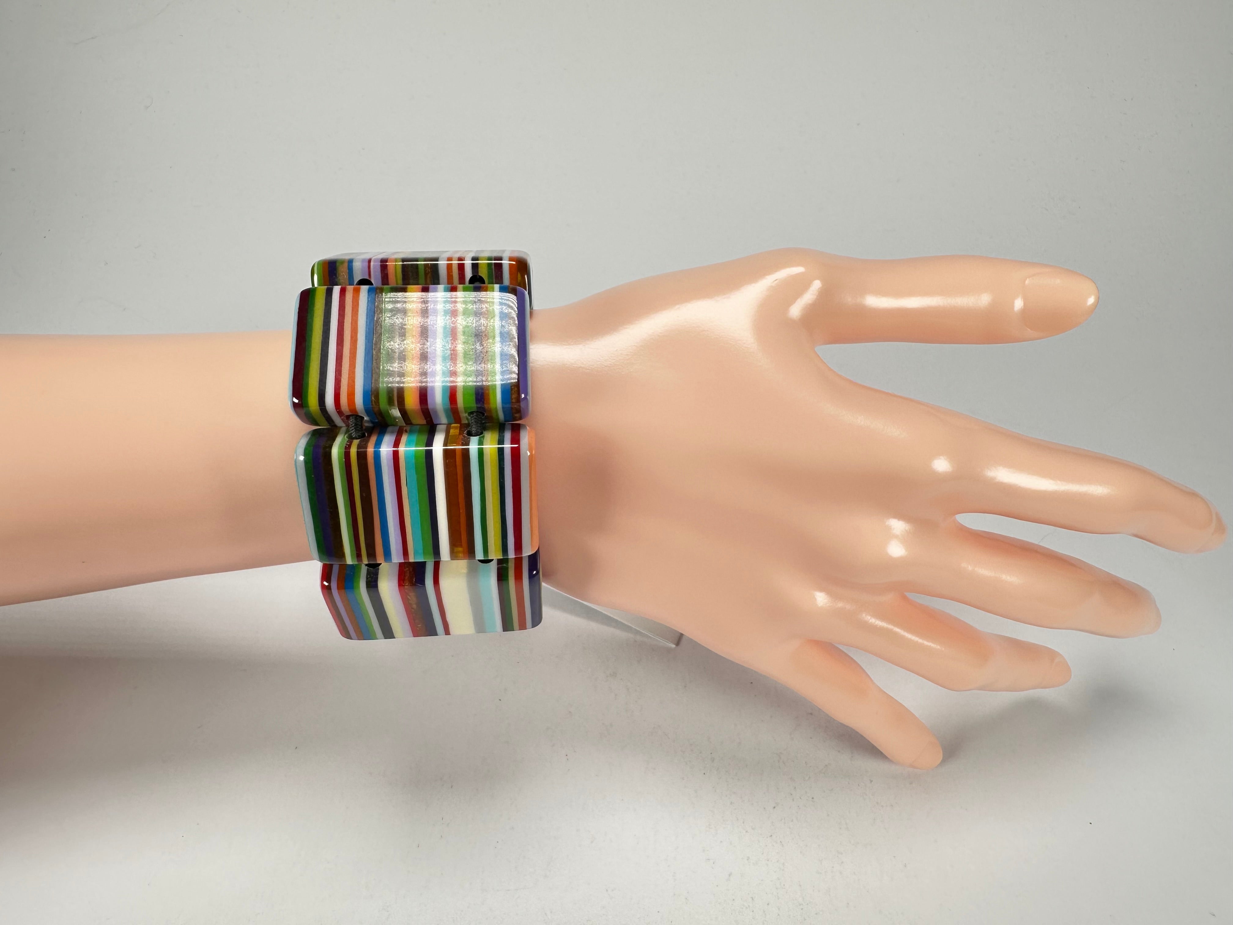 Sobral - Pop Art "8 pçs 1/2" Elasticated Resin Bracelet ( 000376 )