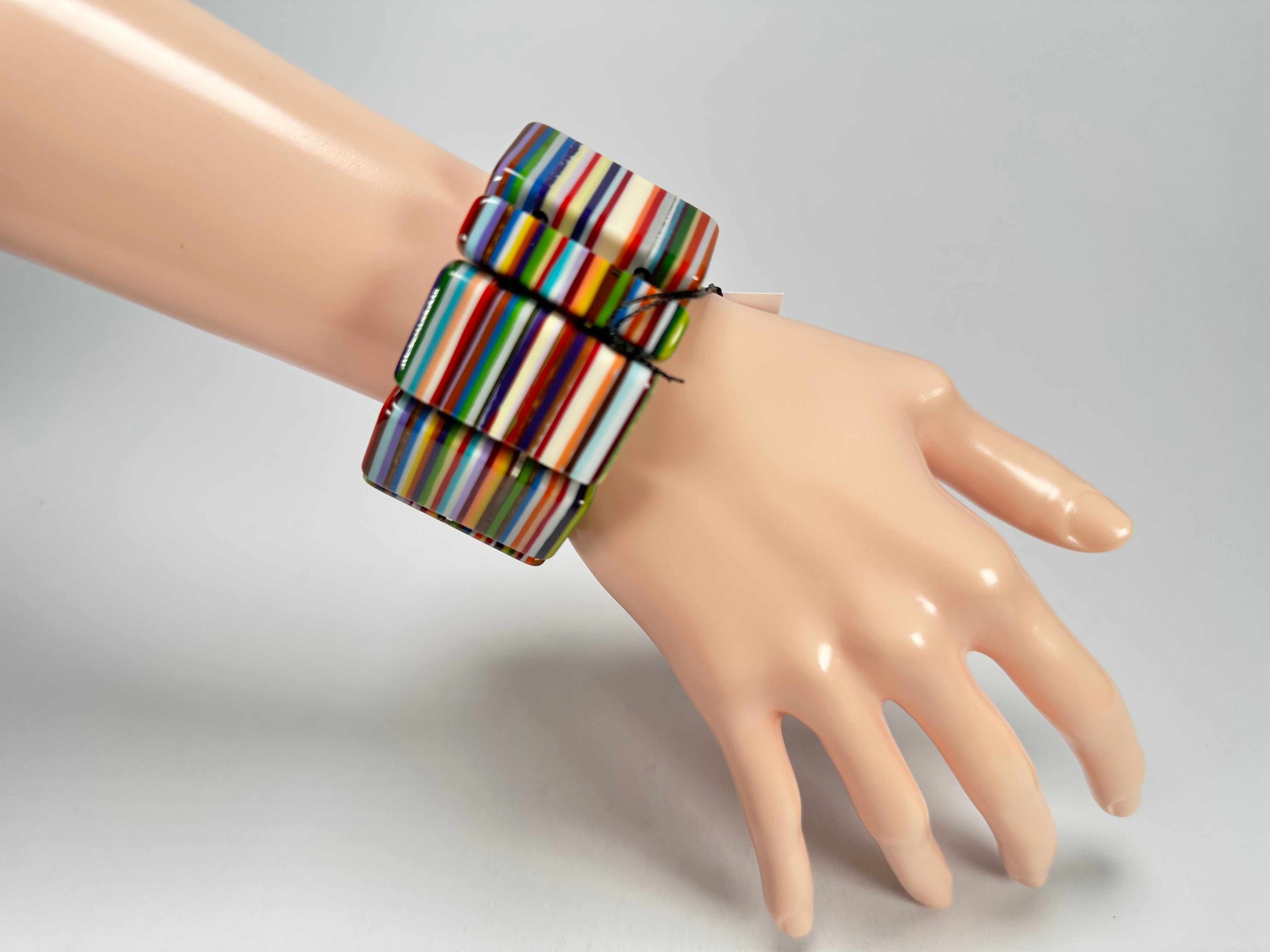 Sobral - Pop Art "8 pçs 1/2" Elasticated Resin Bracelet ( 000376 )