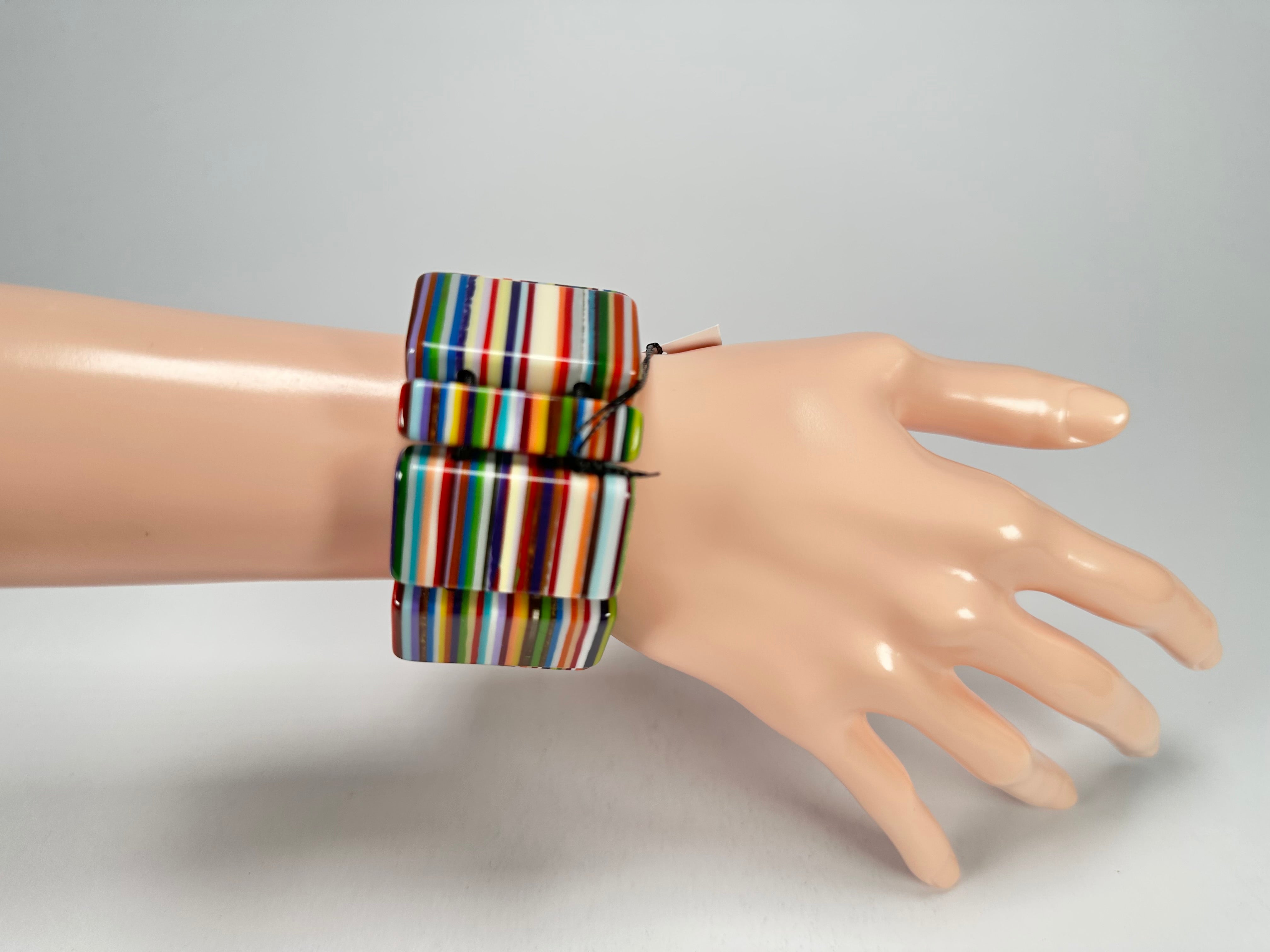 Sobral - Pop Art "8 pçs 1/2" Elasticated Resin Bracelet ( 000376 )