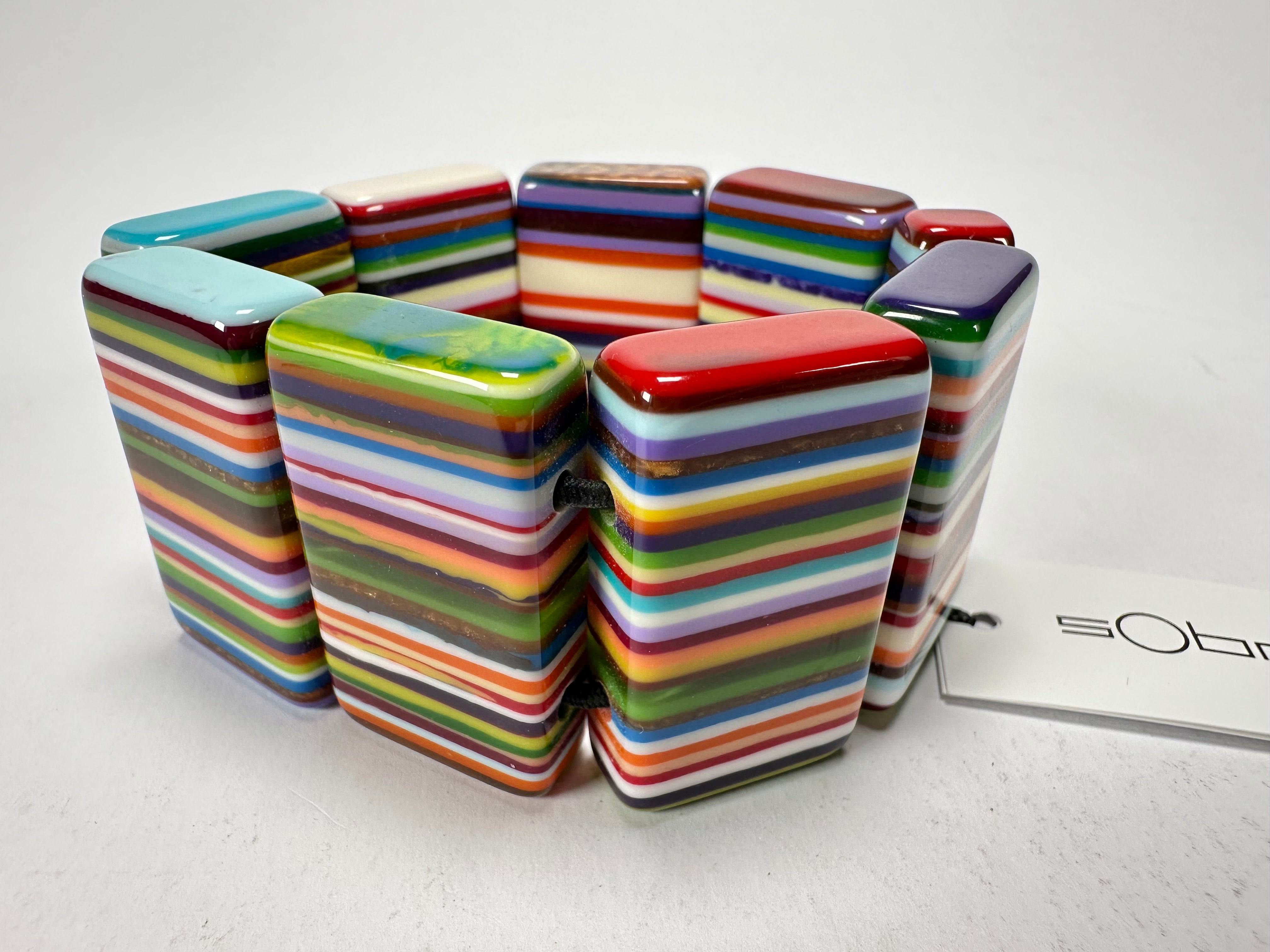 Sobral - Pop Art "8 pçs 1/2" Elasticated Resin Bracelet ( 000376 )