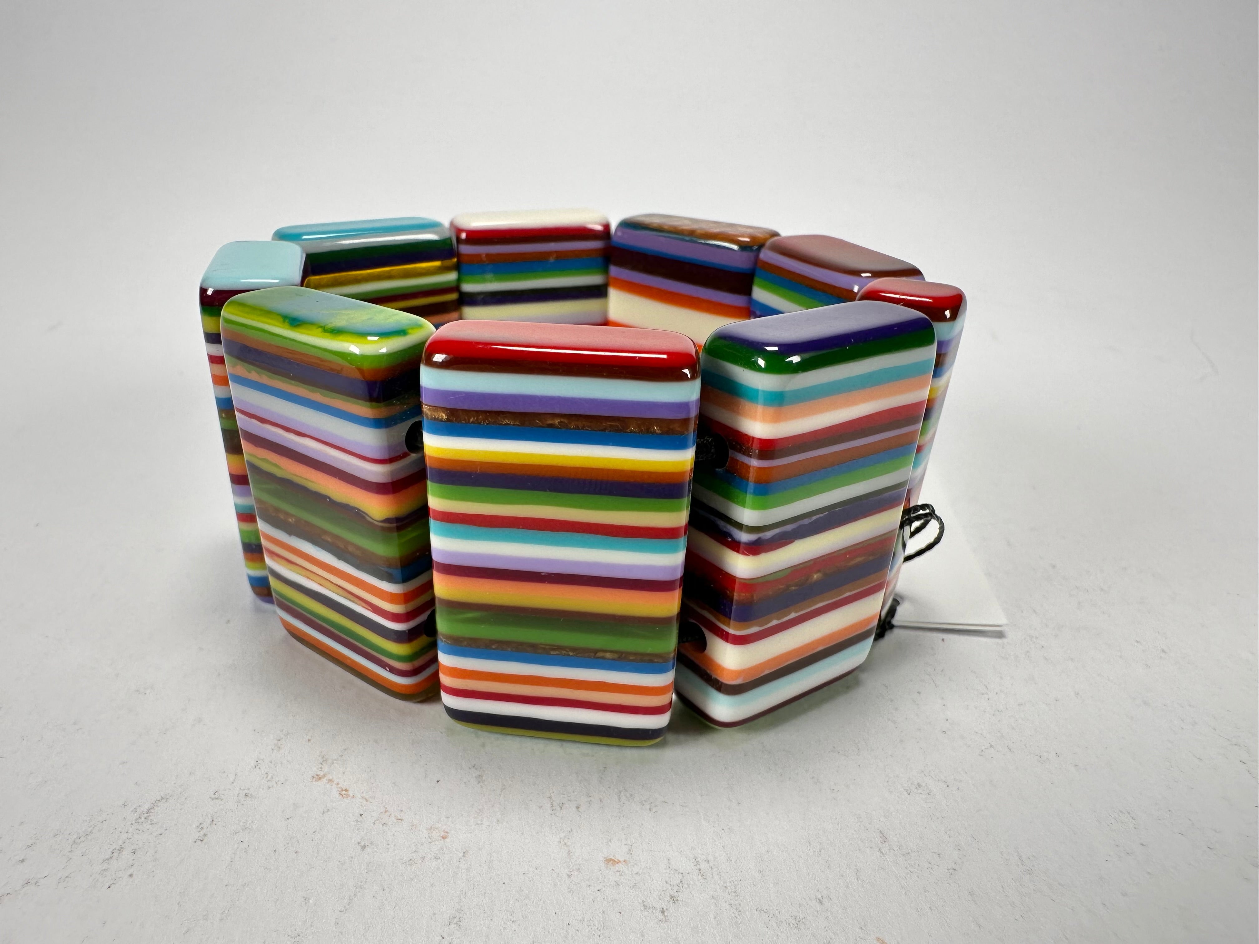 Sobral - Pop Art "8 pçs 1/2" Elasticated Resin Bracelet ( 000376 )