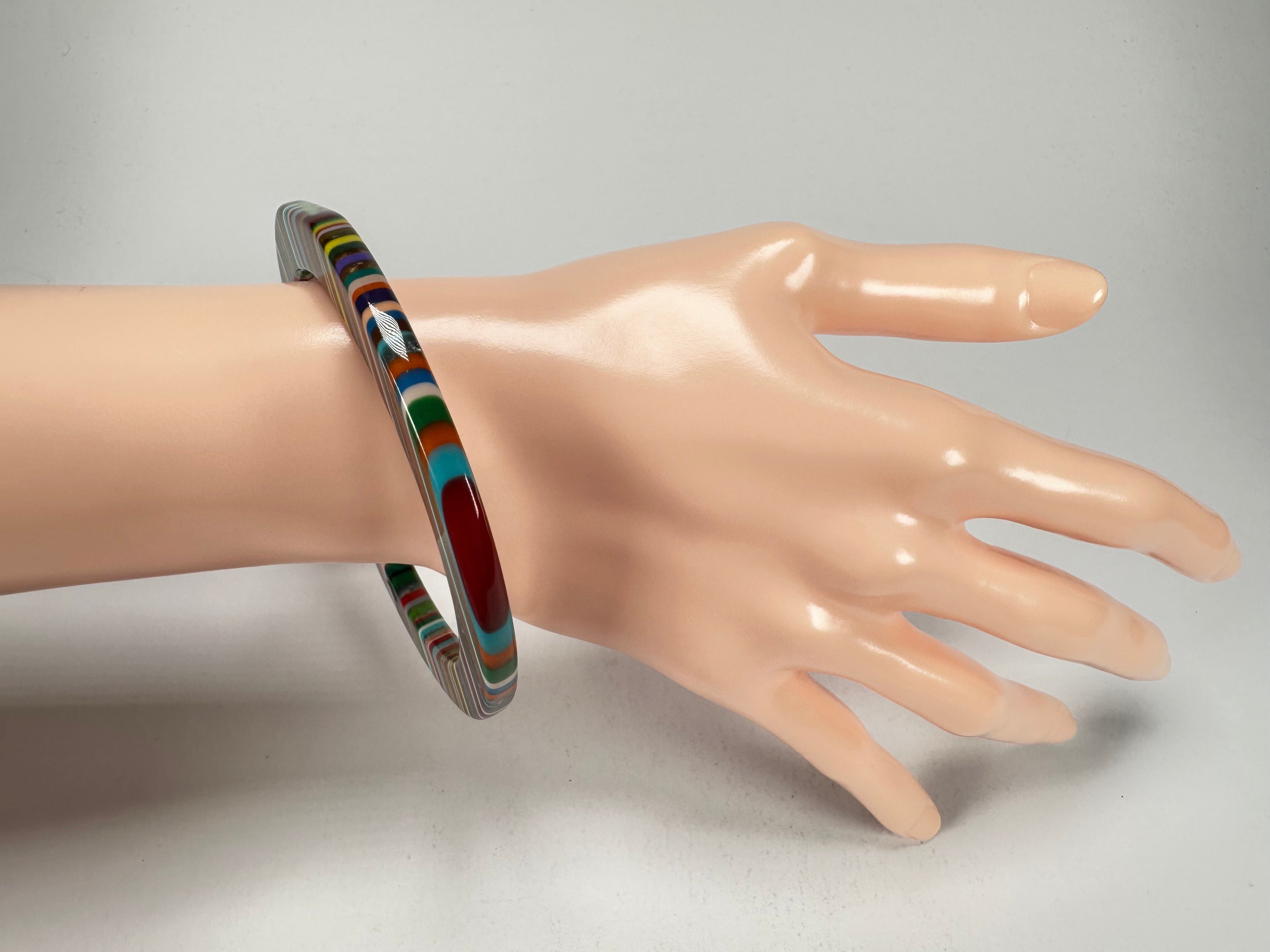 Sobral - Pop Art "PML 06" Solid Resin Bangle ( 002336 )