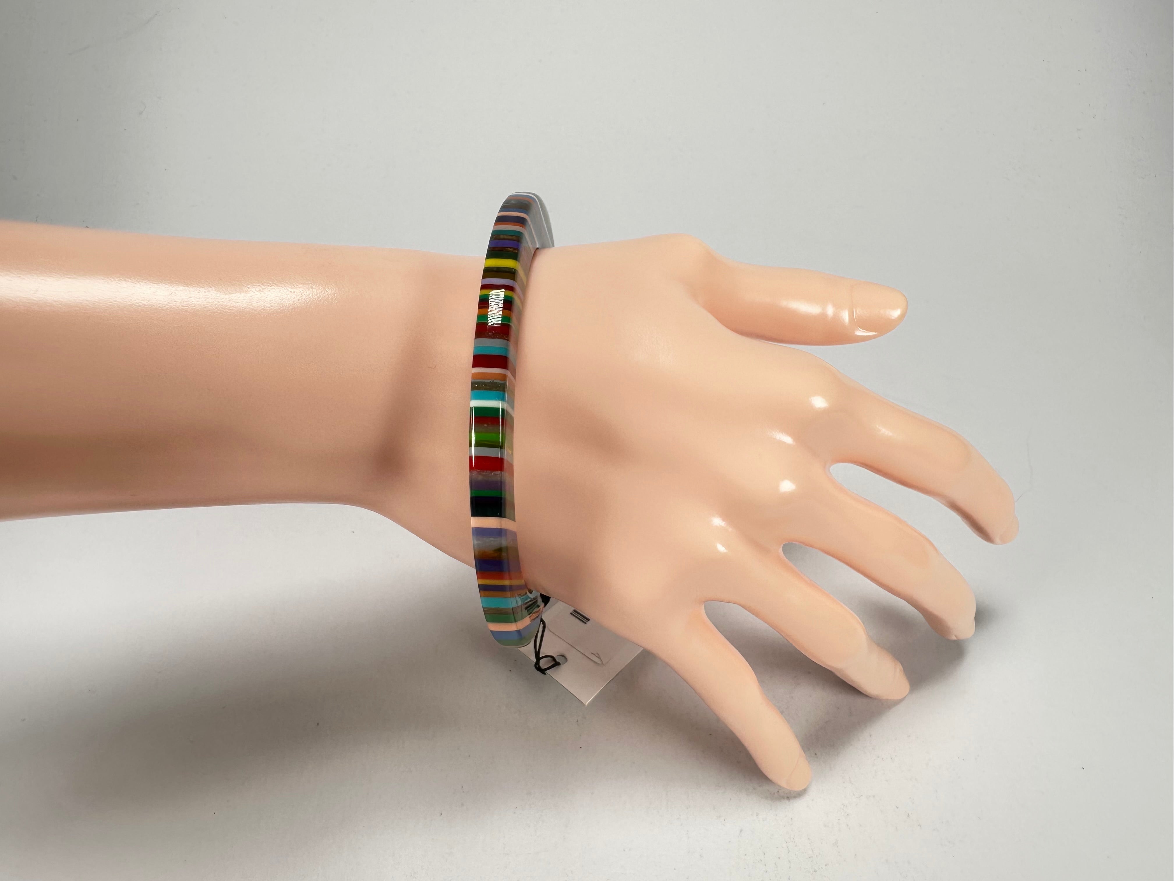 Sobral - Pop Art "PML 06" Solid Resin Bangle ( 002336 )