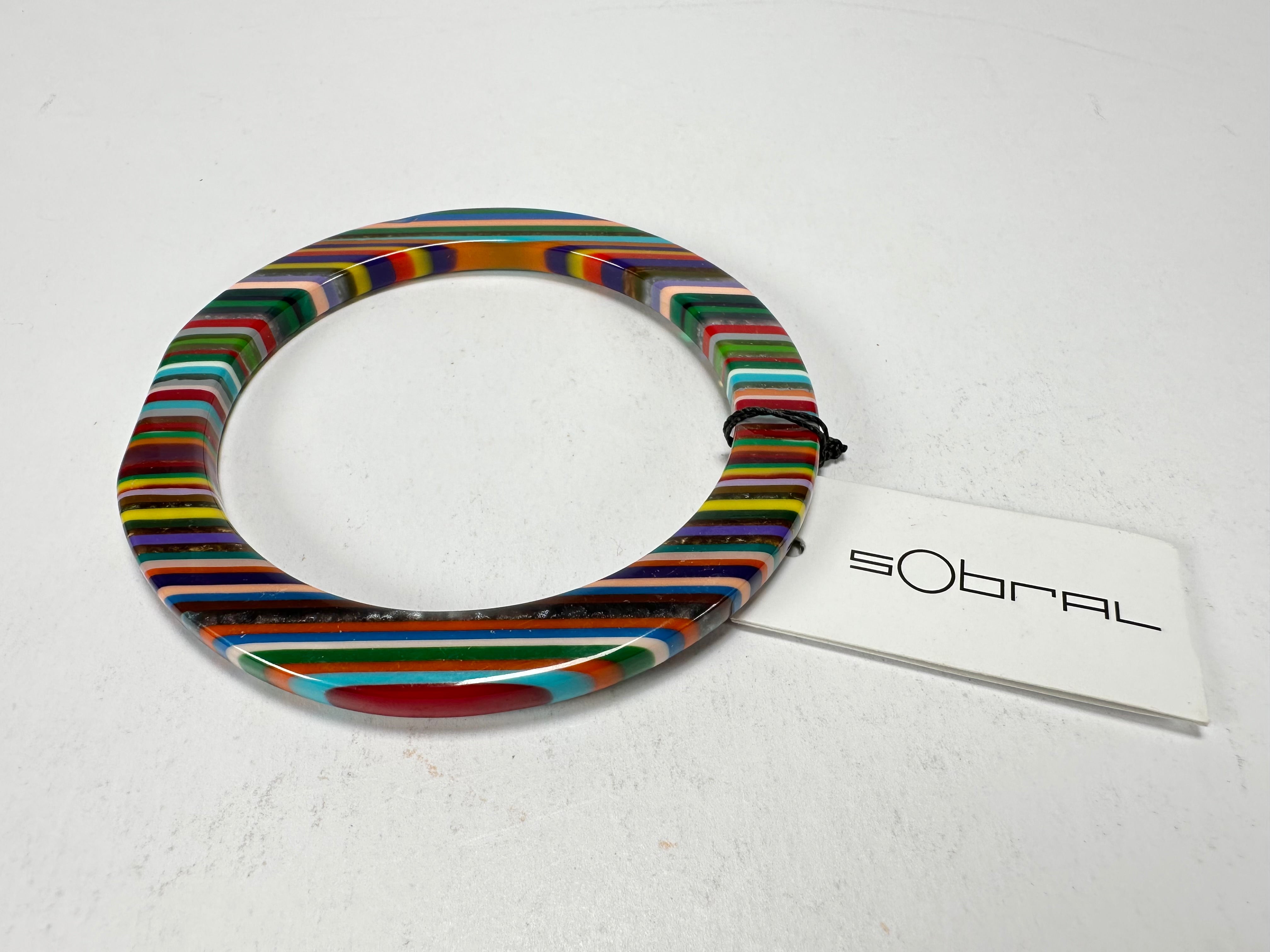 Sobral - Pop Art "PML 06" Solid Resin Bangle ( 002336 )