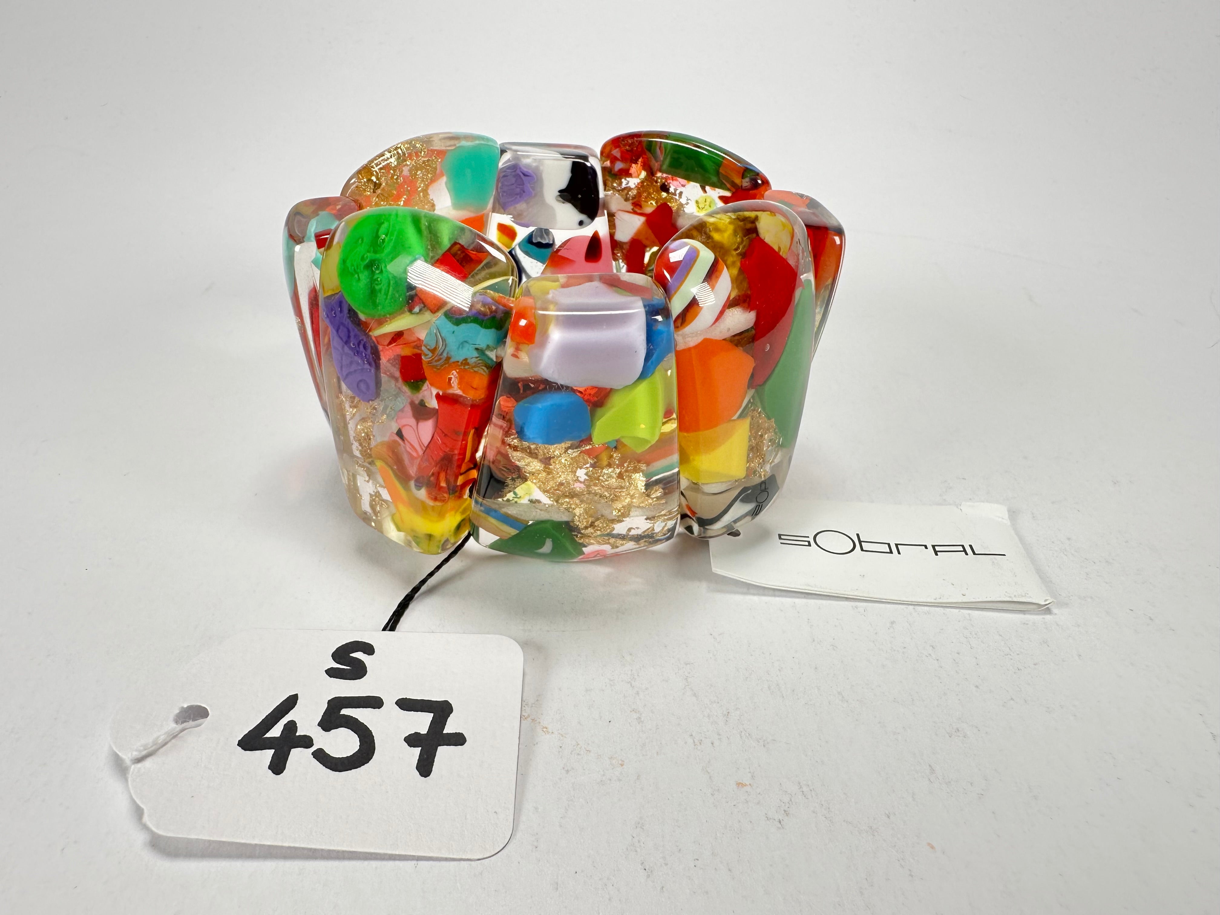Sobral - Past Present "Recreio" Elasticated Resin Bracelet ( 005092 )