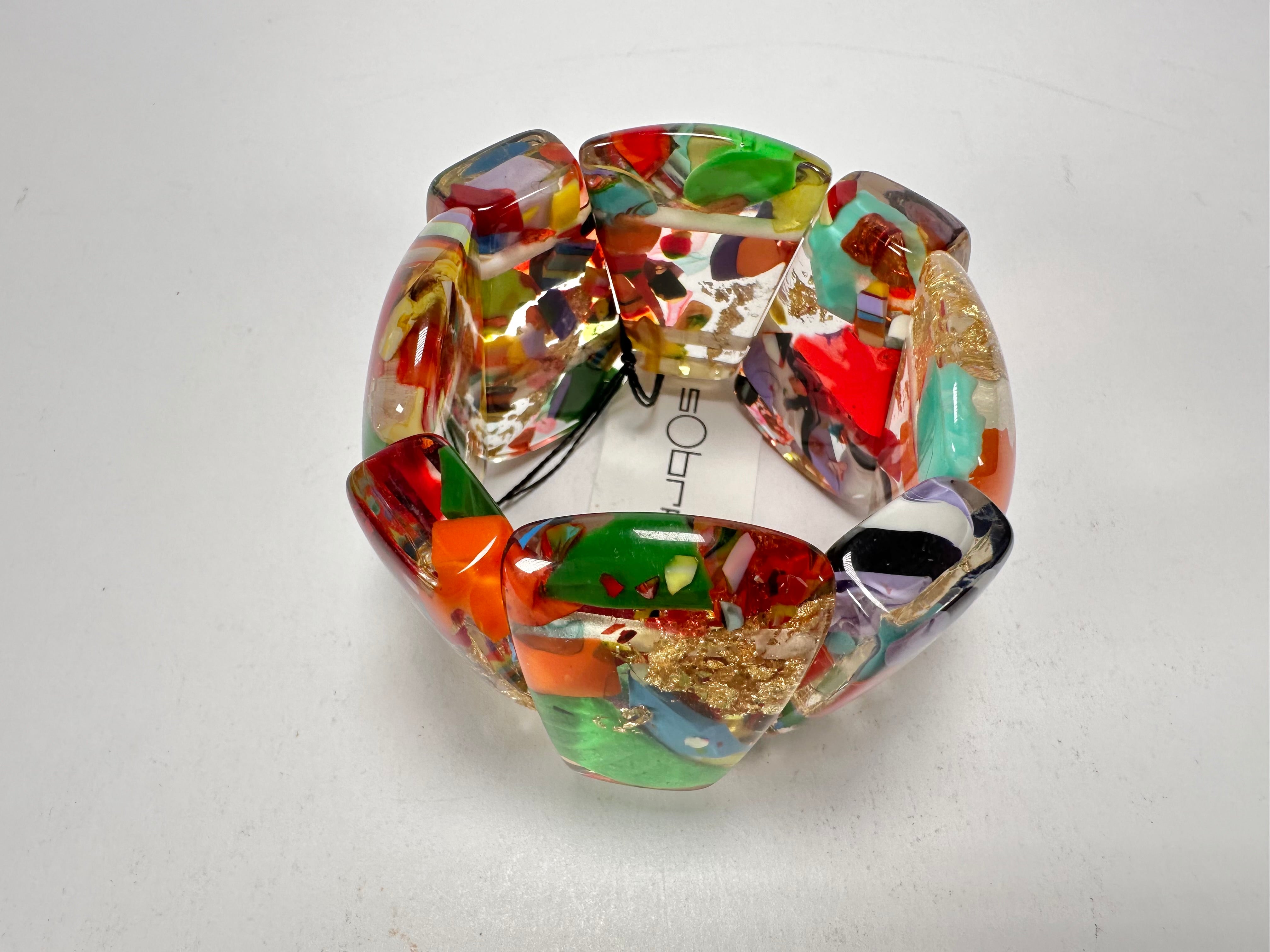 Sobral - Past Present "Recreio" Elasticated Resin Bracelet ( 005092 )