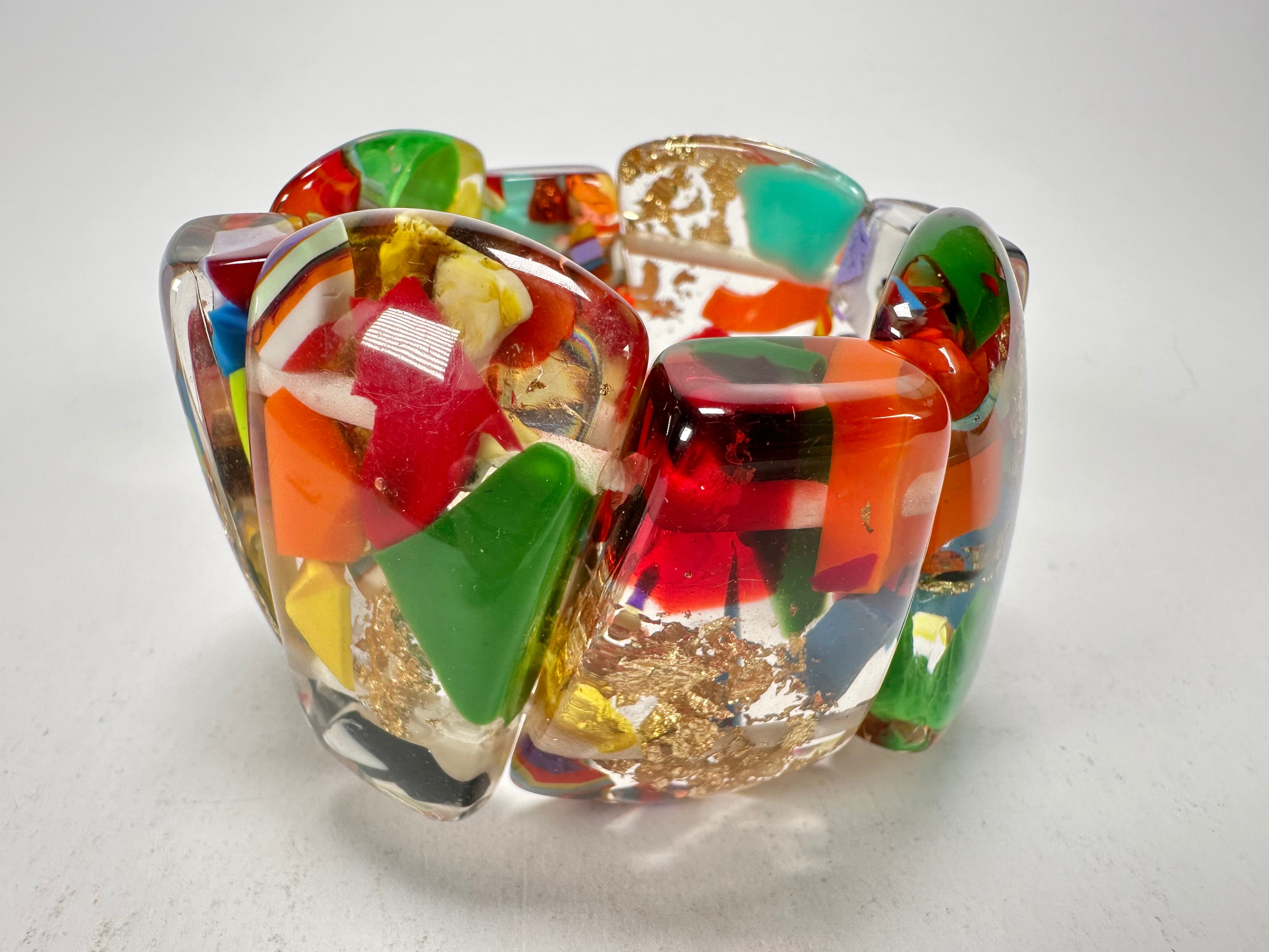 Sobral - Past Present "Recreio" Elasticated Resin Bracelet ( 005092 )
