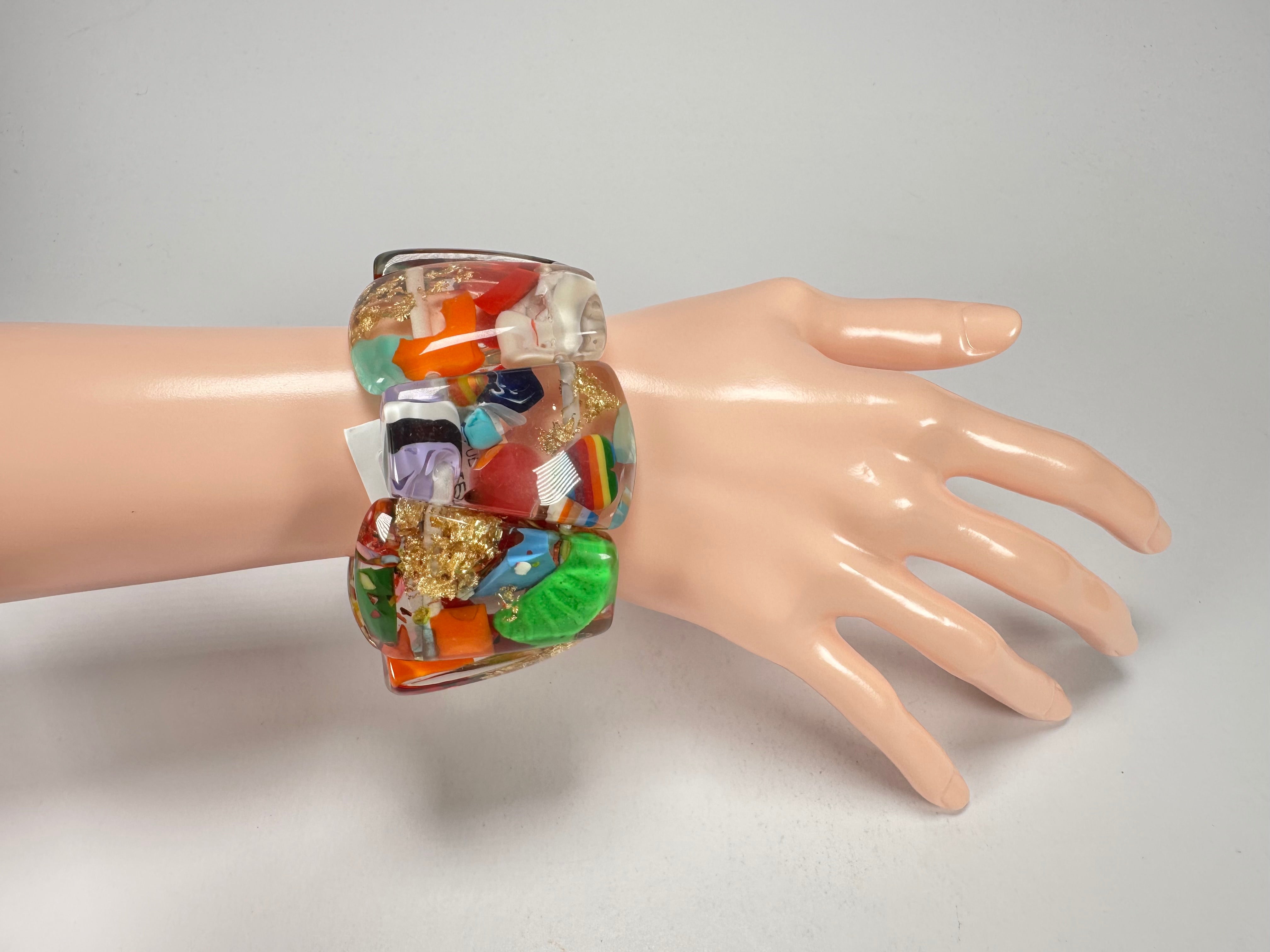 Sobral - Past Present "Recreio" Elasticated Resin Bracelet ( 005092 )
